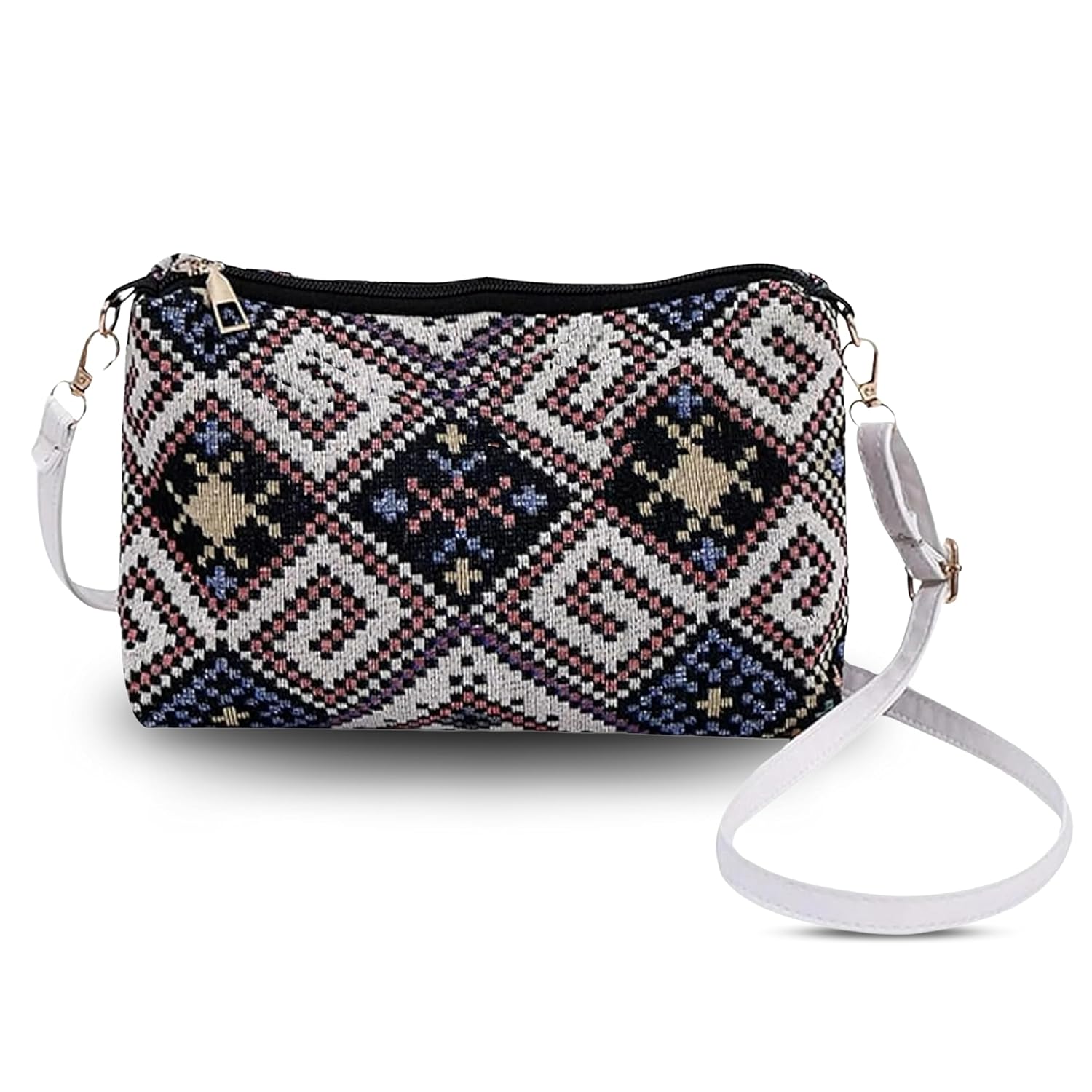 LIKE STYLE Ethnic Pattern Jute Crossbody Sling | Eco-Friendly Design with Secure Zipper & Detachable PU Strap - Review, Price and Buying Guide