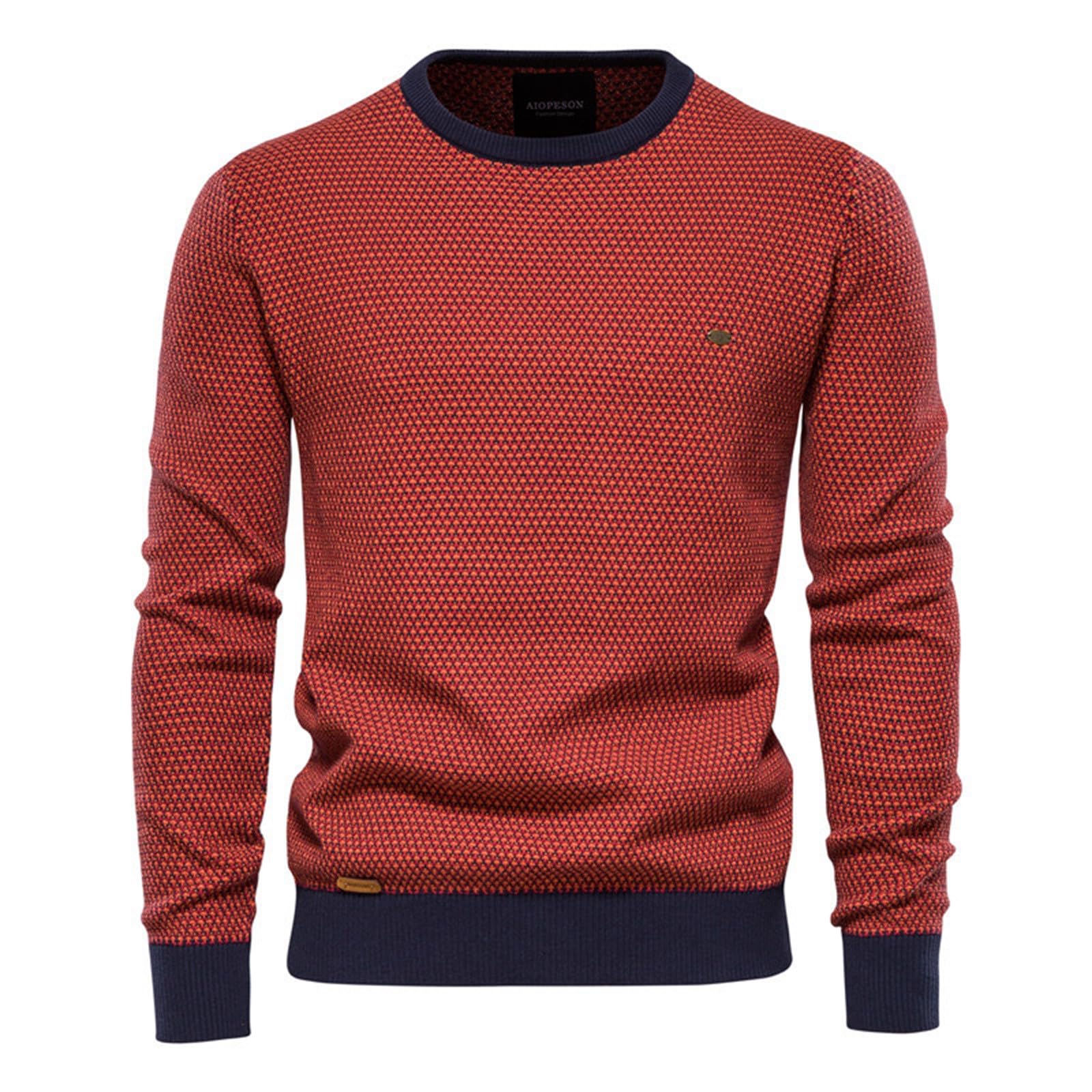 Abrigo De Hombre De Lana 2023 Otoño E Invierno De Punto Abajo Hombres Cuello Redondo Personalidad Suéter Abrigo Mostaza Amarillo Hombres