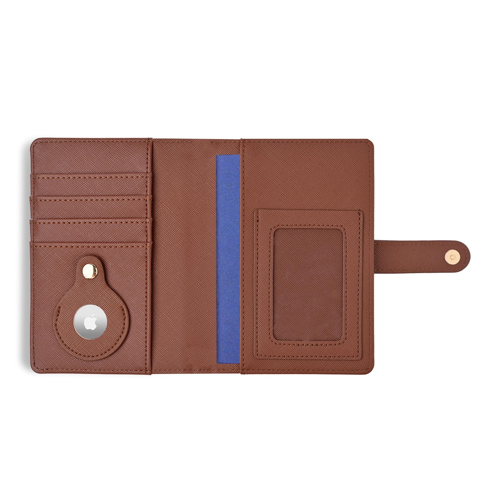 The Passport Wallet – Premium-Reisepasshülle und Schutzhülle mit sicherem Magnetband, mehreren Kartenfächern und verdecktem AirTag-Schlitz, ideal für internationale Reisende – Braun