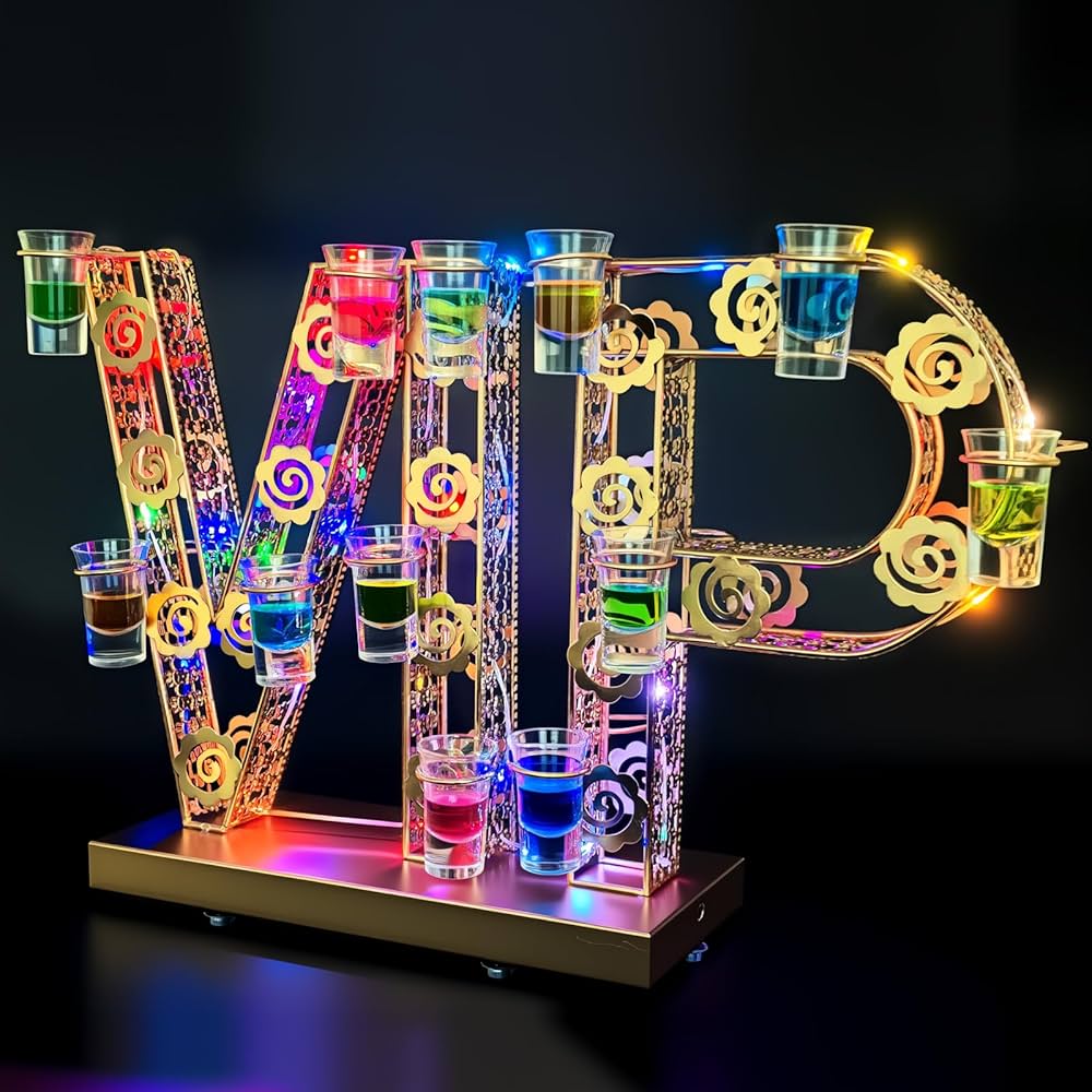 Amazon|テキーラ観覧車 LED酒ボトルの表示棚 24カップ VIP型 ワイン Amazon|テキーラ観覧車 LED酒ボトルの表示棚 24カップ VIP型 ワイン