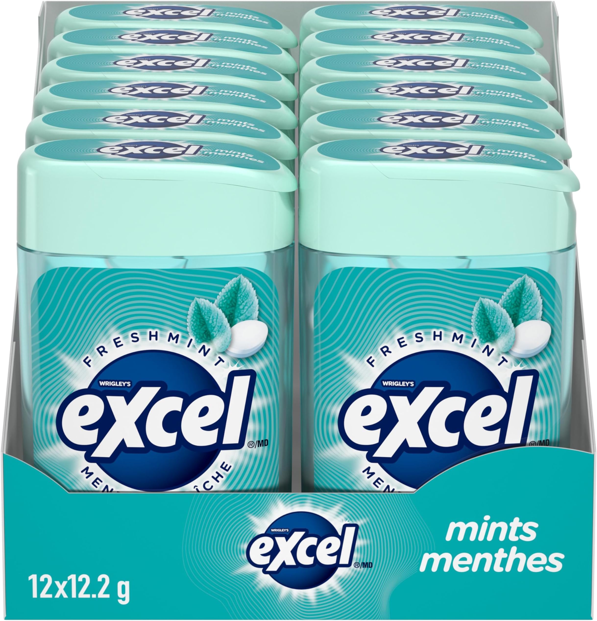 Excel Mints Fresh Mint, 12gm, 12 Count