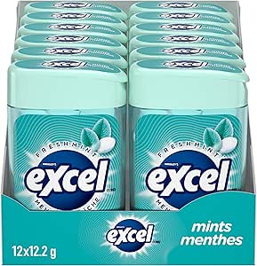 EXCEL, Fresh Mint Flavoured Mints, 12.2g, 12 Count