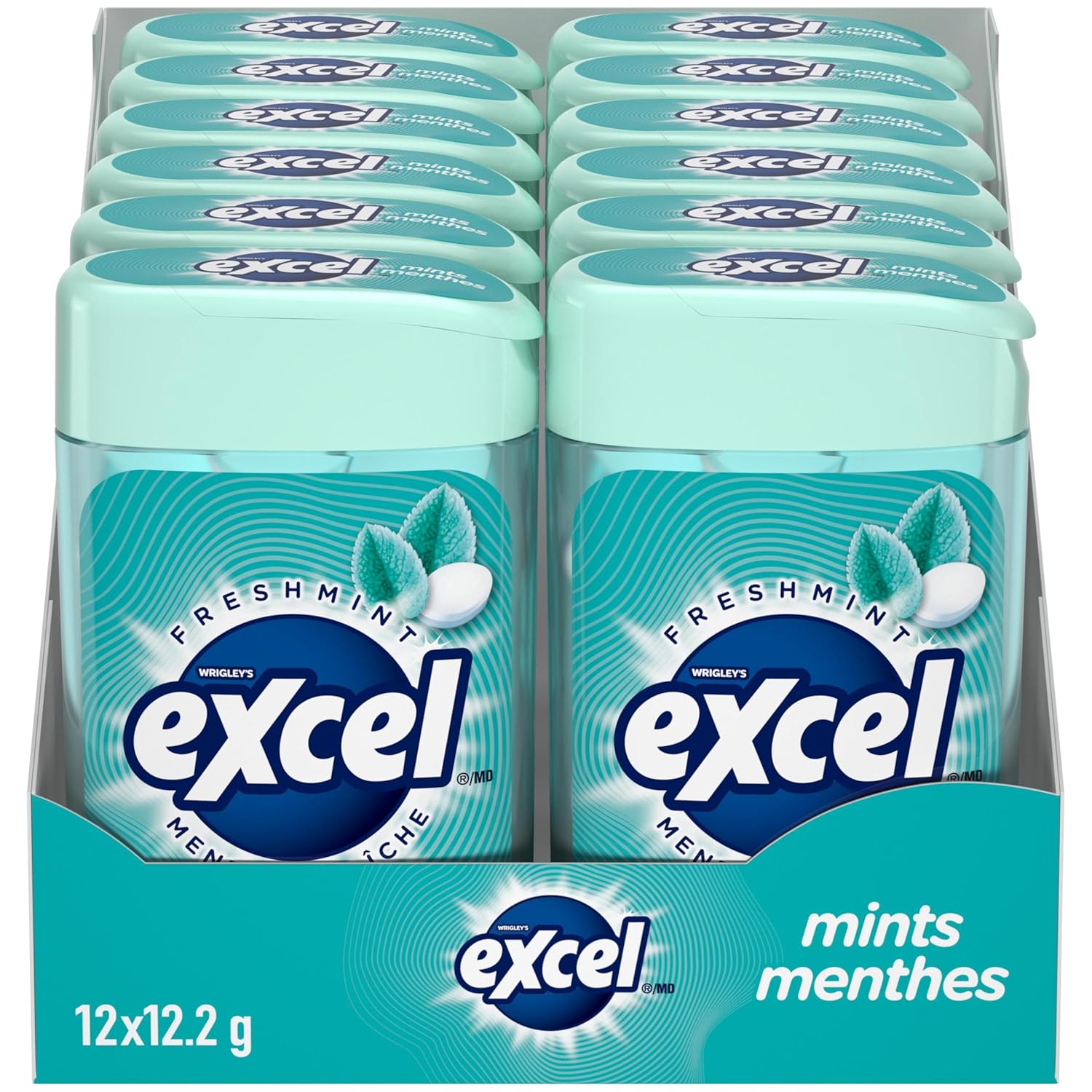 Amazon.com : Excel Mints Fresh Mint, 12gm, 12 Count : Grocery & Gourmet ...