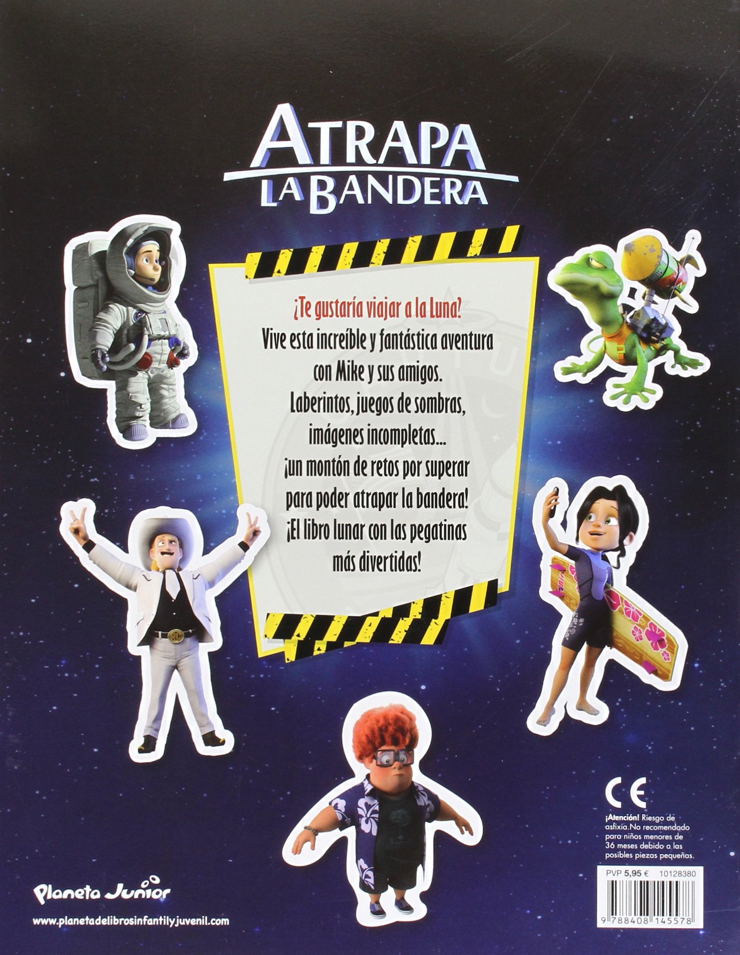 Atrapa la bandera. Libro de pegatinas
