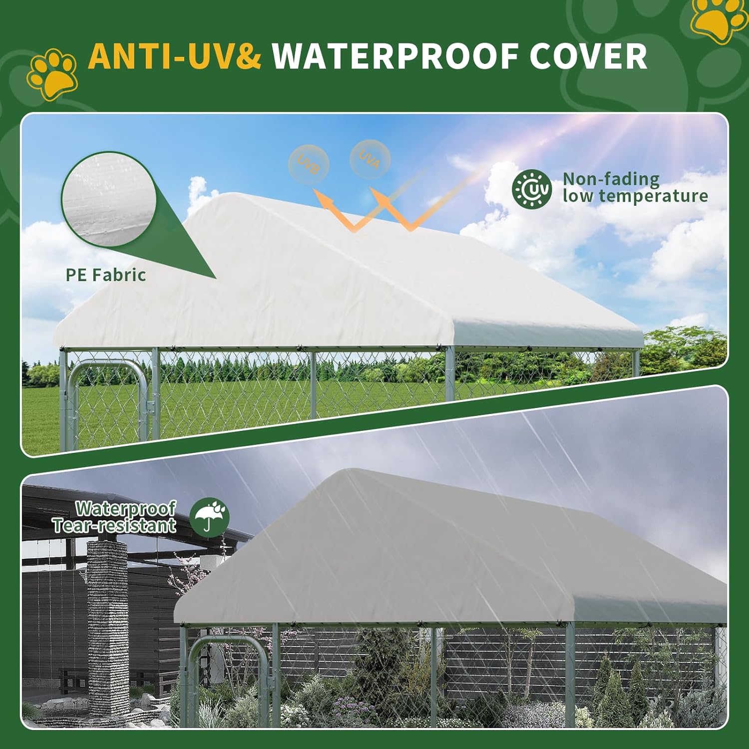 Secure and Spacious: LotFun Large Outdoor Dog Kennel Review