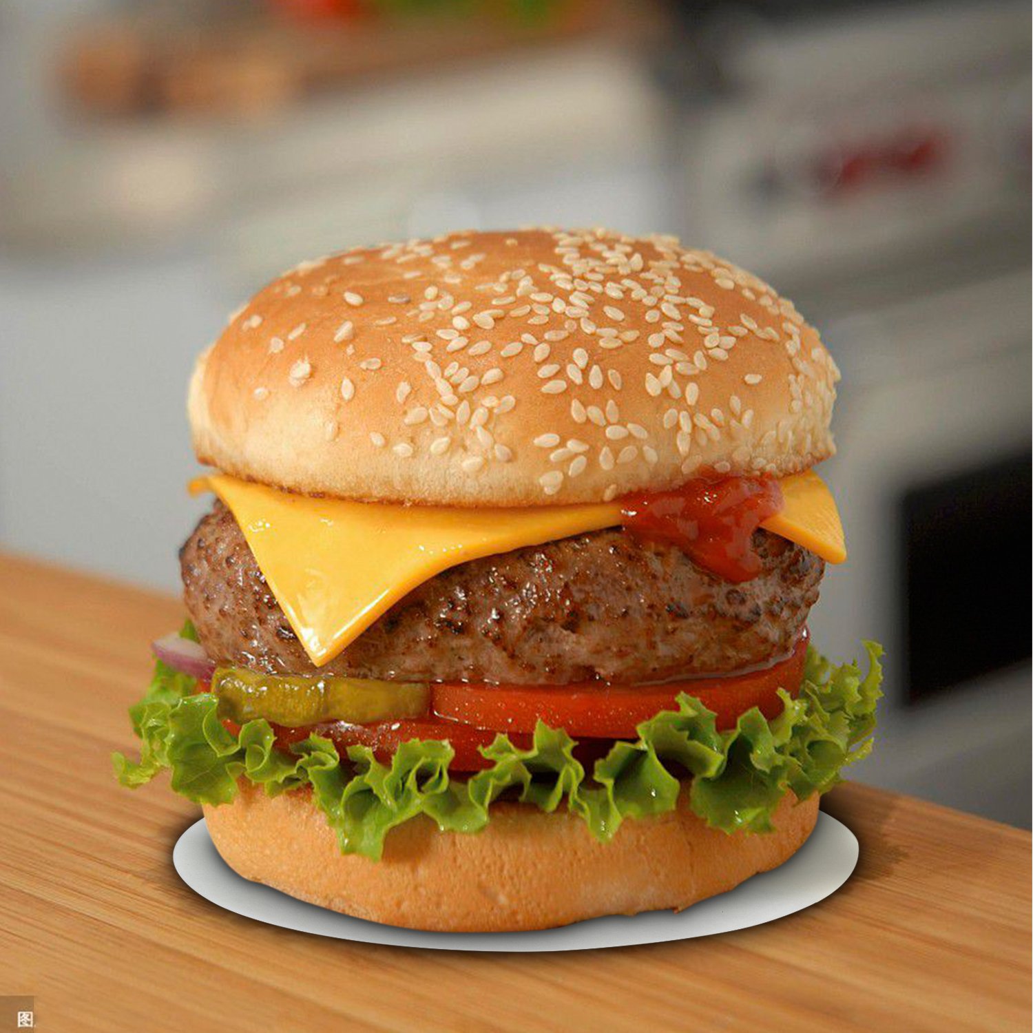 500 Arkuszy Papier do Burgerów Papier do Pieczenia Papier do Kotletów dla Doskonałych Burgerów, Hamburger, Cheeseburger, Klopsiki, Patties, Prasa, Grill, Nieprzywierająca Powłoka, Ø 11 cm.