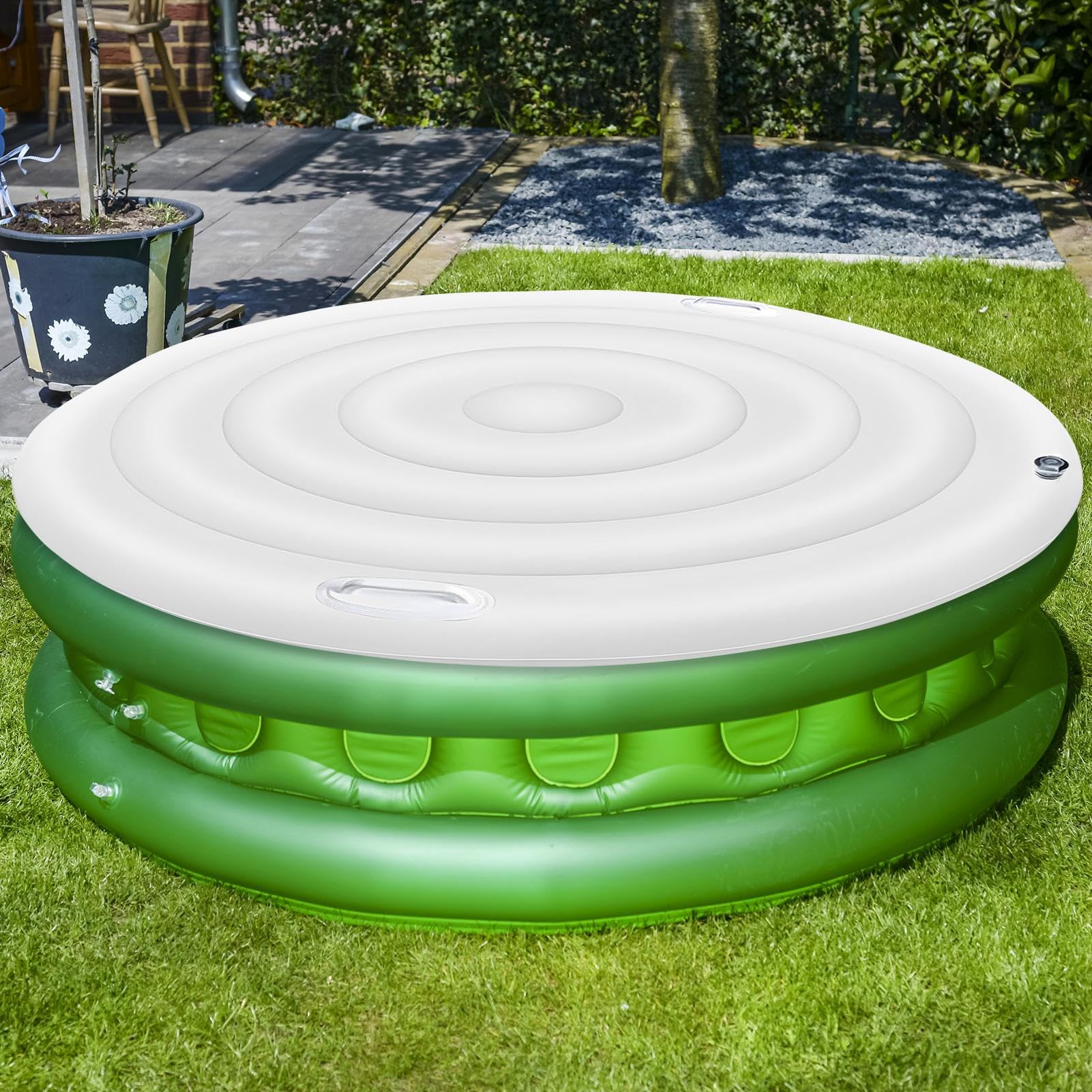 Cubierta For SPA Inflable 138 Cm (54") - Impermeable Y Antiviento con Aislamiento Térmico | Manijas Reforzadas | Protección 4 Estaciones contra Nieve, Lluvia Y Suciedad | para Jacu-zzis Exteriores