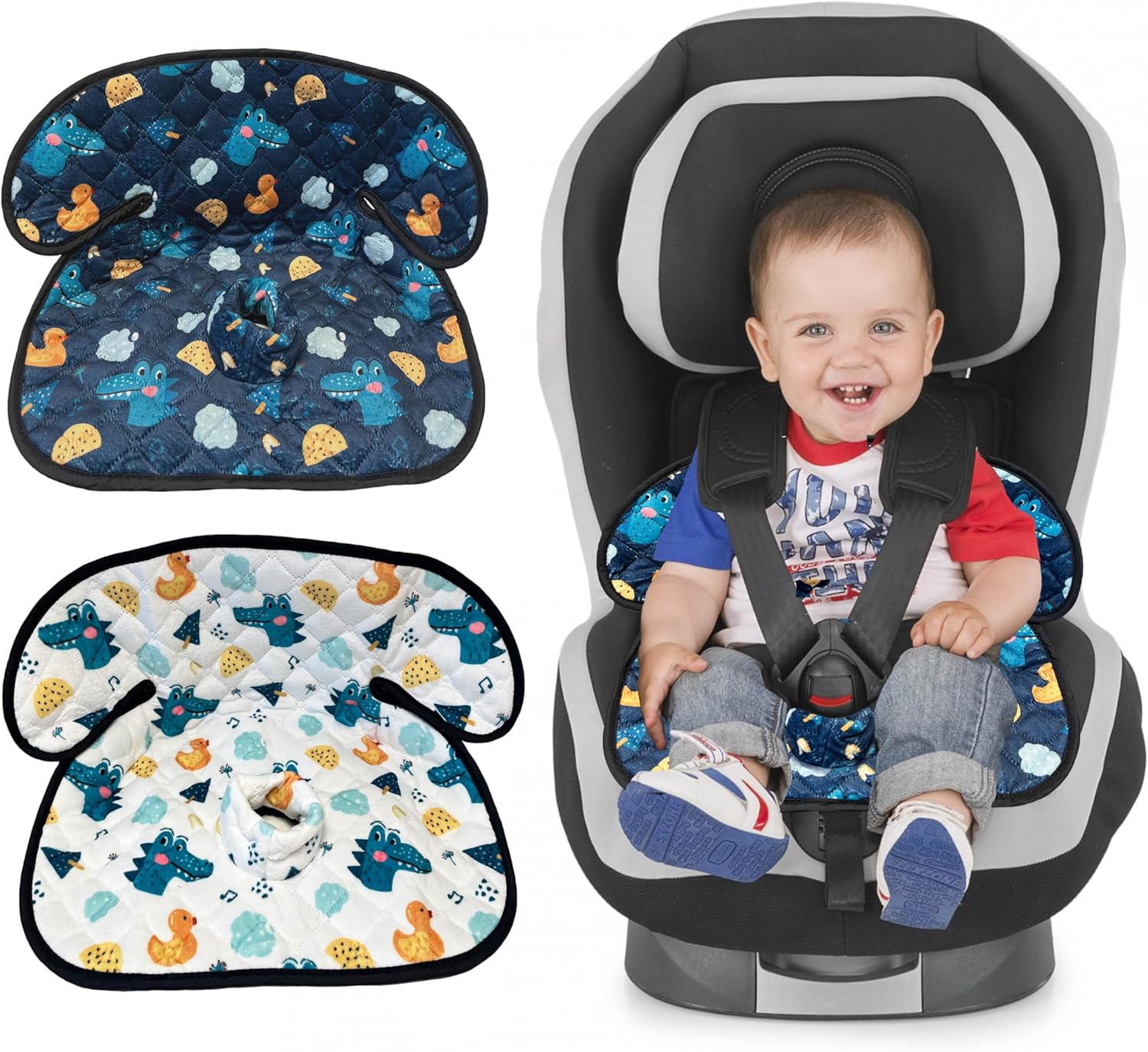 Gulissa 2 Pack Piddle Pad - Potty Training Car Seat Protector, Waterproof Car Seat Cover for Car Seats & Strollers, Non-Slip, Leak-Proof & Washable Fits All Seats for Ages 6 Months to 4 Years (Blue)