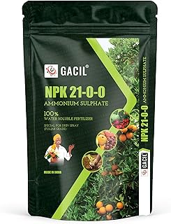 Ammonium Sulphate Npk 21-0-0 Powder Water Soluble Fertilizer For Garden, Fruits, Vegetable Plants & Agriculture Crops 100G