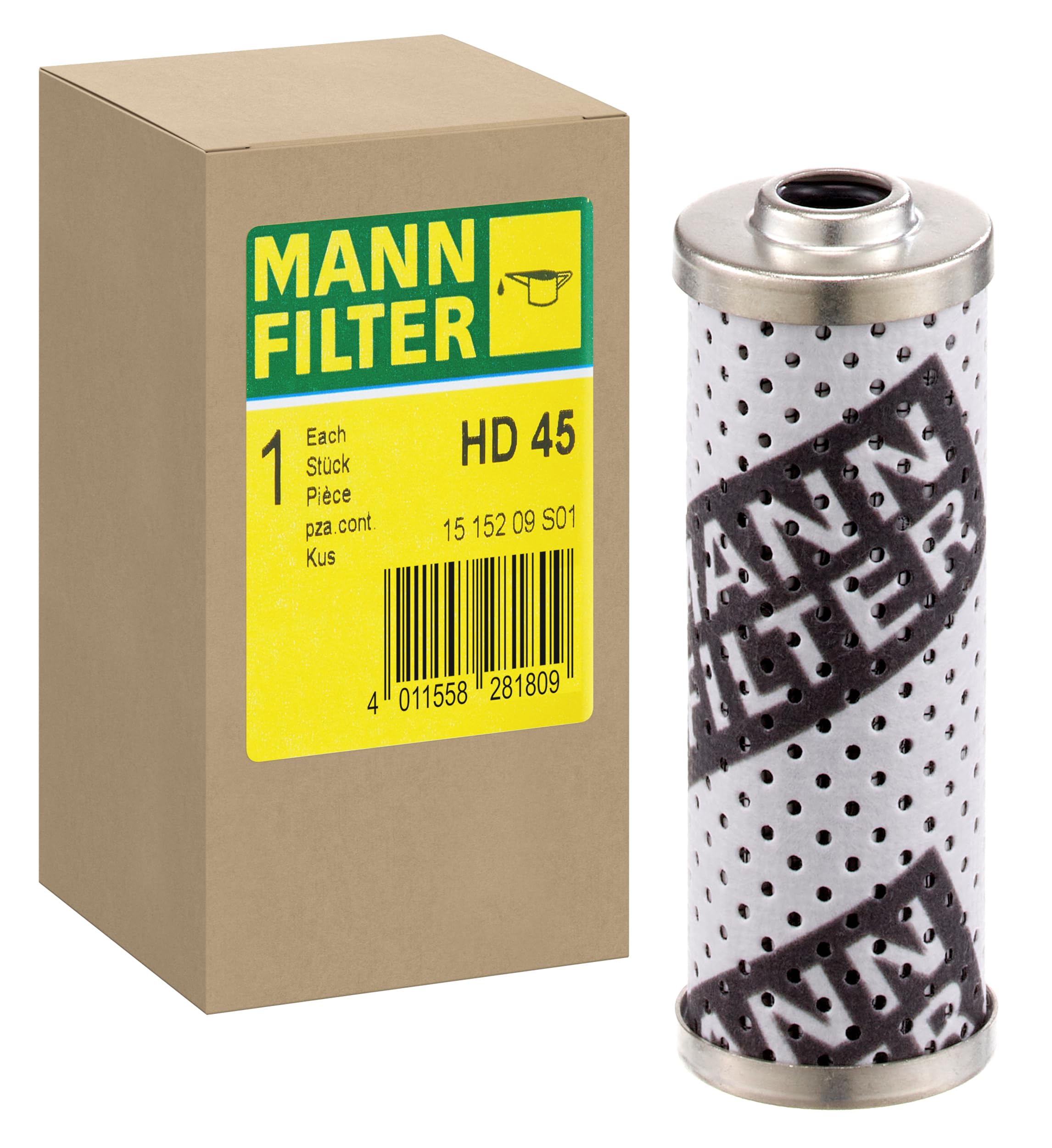 MANN-FILTER HD 45 Oil Filter Hydraulics filter - for Off-Highway Applications