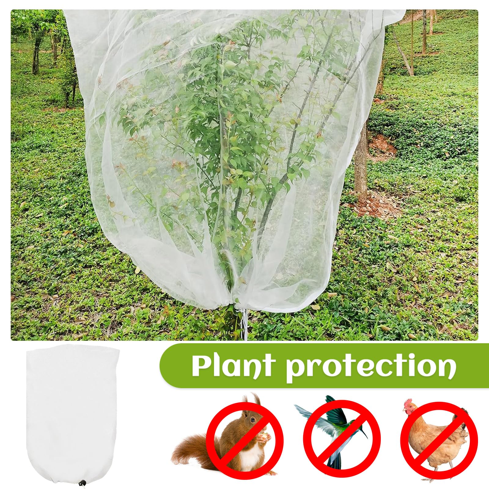 2 Stück Pflanzenschutznetze Mit Reißverschluss – Perfekter Schutz Für Garten & Balkon Gegen Vögel, Insekten & Mehr