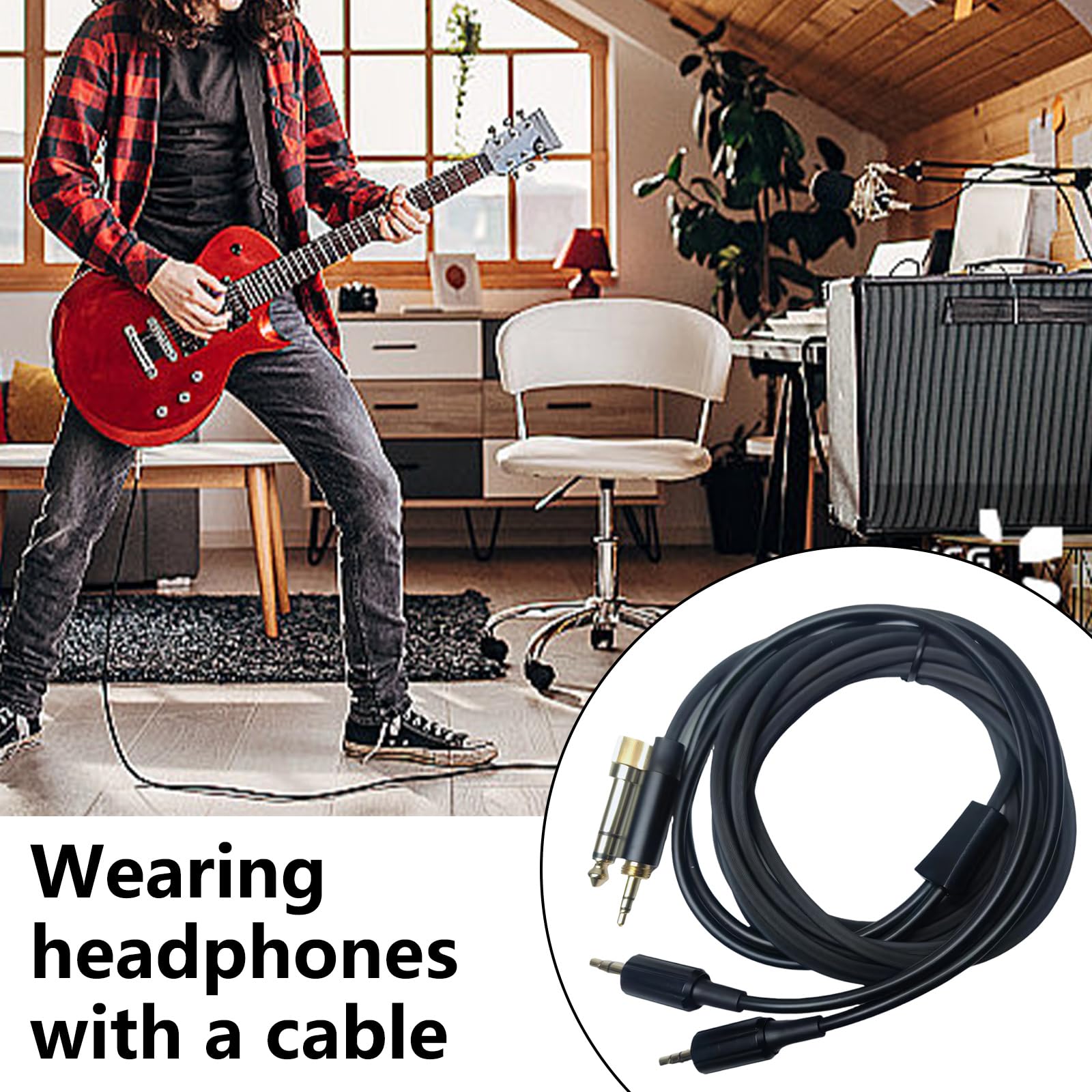 Przenośny kabel do słuchawek przewód dźwiękowy do słuchawek MDR-Z1R MDR-Z7M2 z przewodem zamiennym do słuchawek 3,5 mm