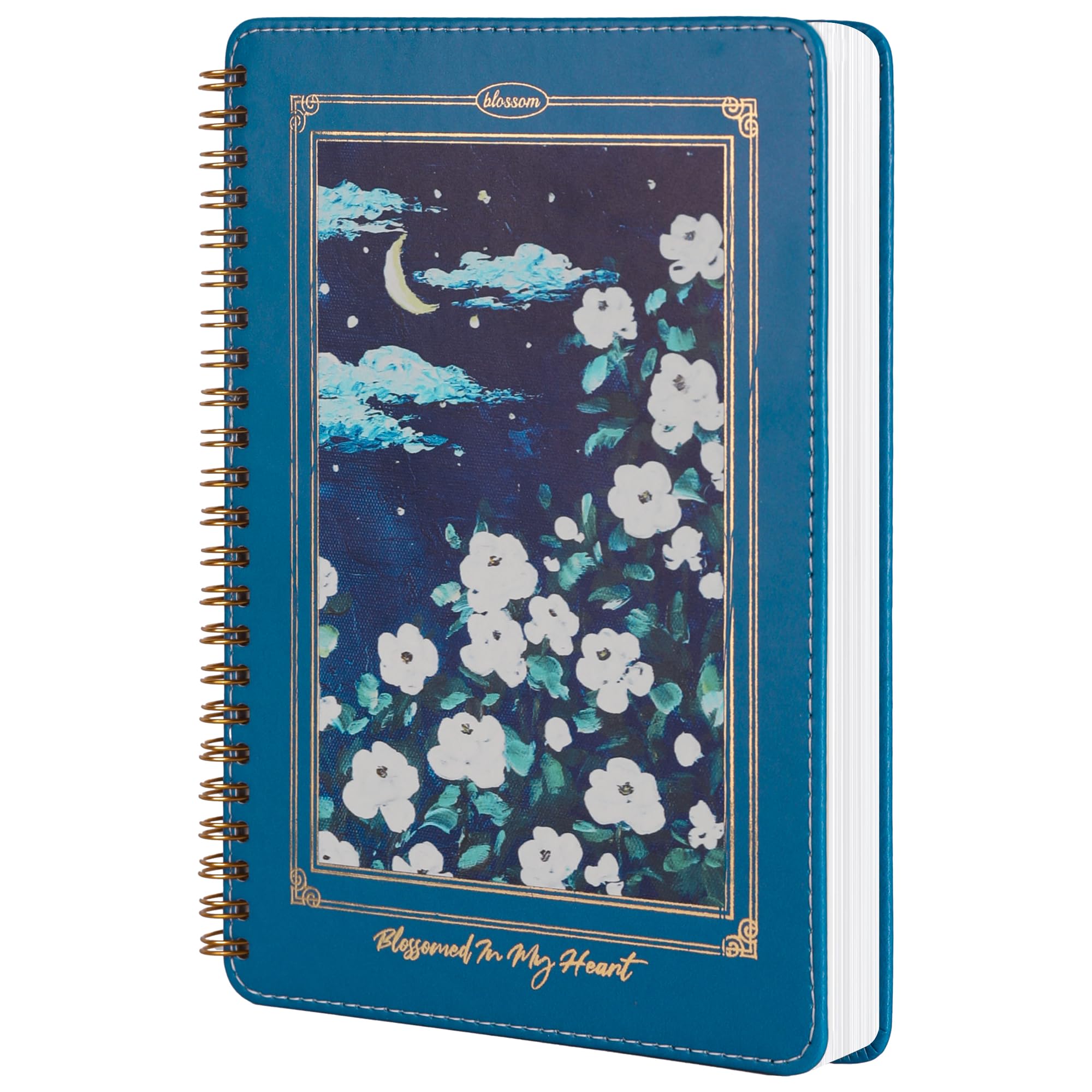 5Pcs A5 Zwart Spiraal Notebook Blanco Schetsboek U... – Grandado