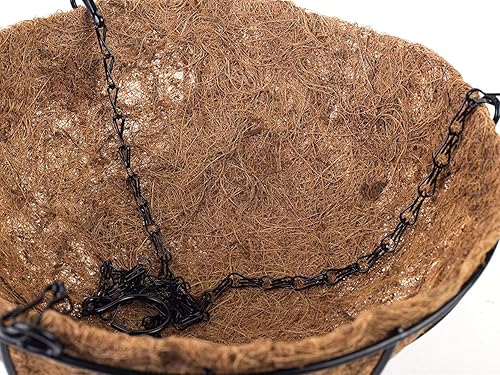 Miniatura 6 de Inicio Boda Porche Decoración Cadena Colgante Cesta Flores Azalea Seda con Hierba Artificial (12 pulgadas)