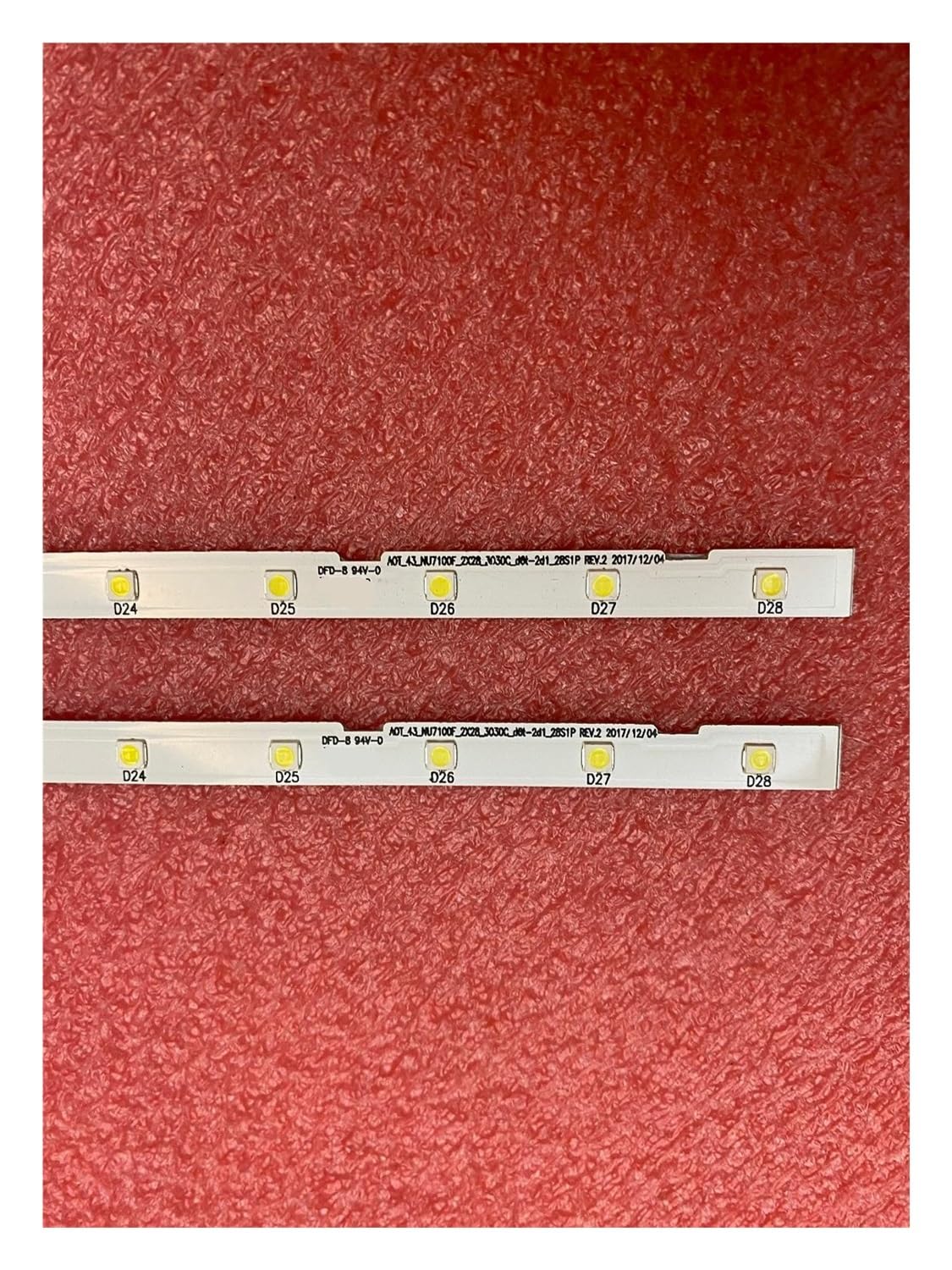 Striscia di retroilluminazione a LED compatibile con TV della serie UE43(4PCS FOR 2 TV)
