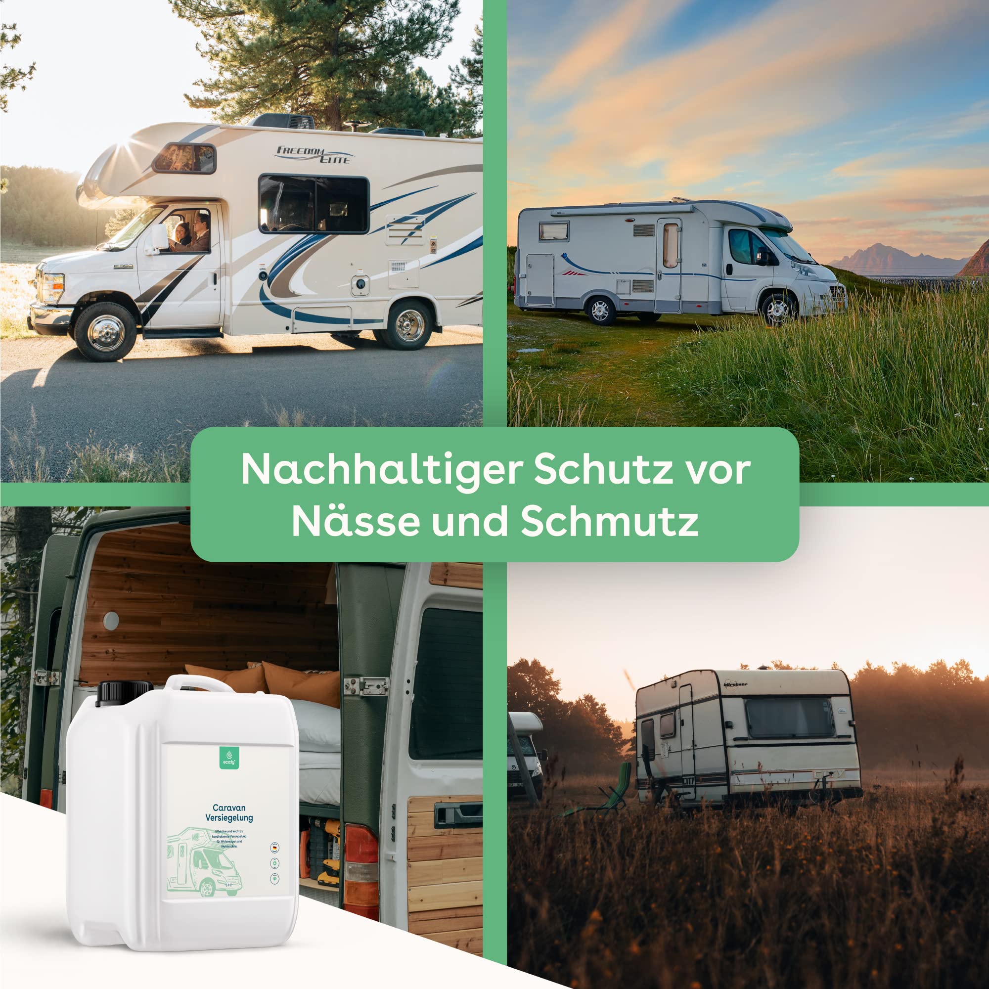 Caravan Versiegelung für Wohnmobile Wohnwagen Campervans zum Schutz vor Regen Nässe und Schmutz (5l)