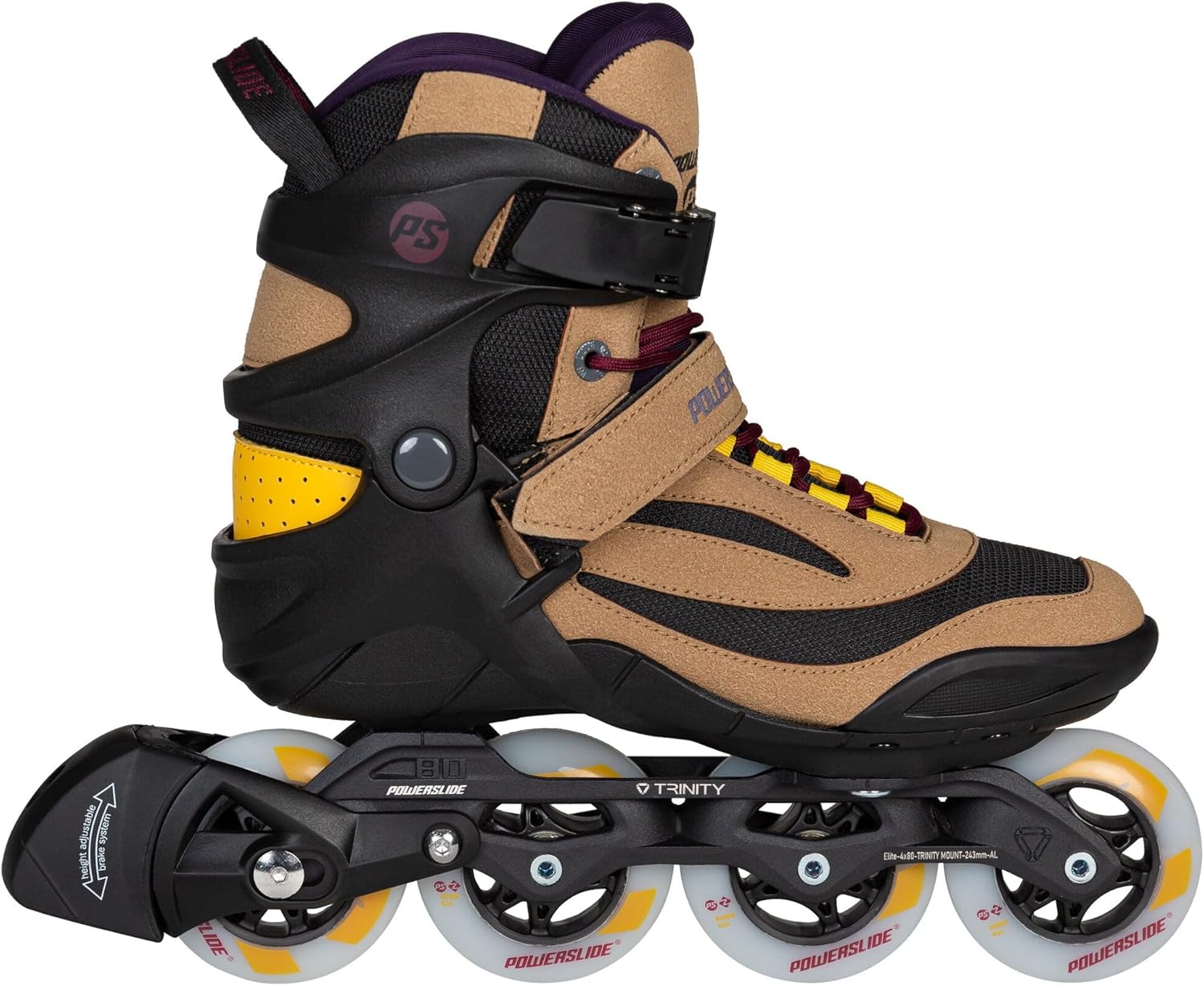 Powerslide PS Phuzion Radon 80 Skates Umber 10.0 (43)