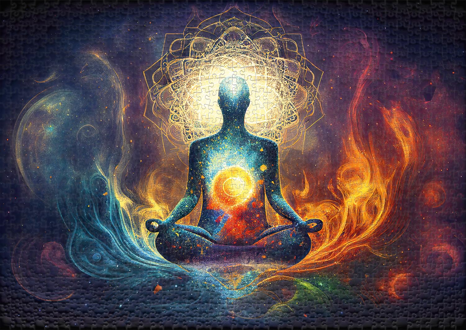 Puzzle De 2000 Piezas Soulenflug - Motivo De Yoga Y Meditación, Calidad Premium De Ulmer Puzzleschmiede, Medidas 96x68 Cm