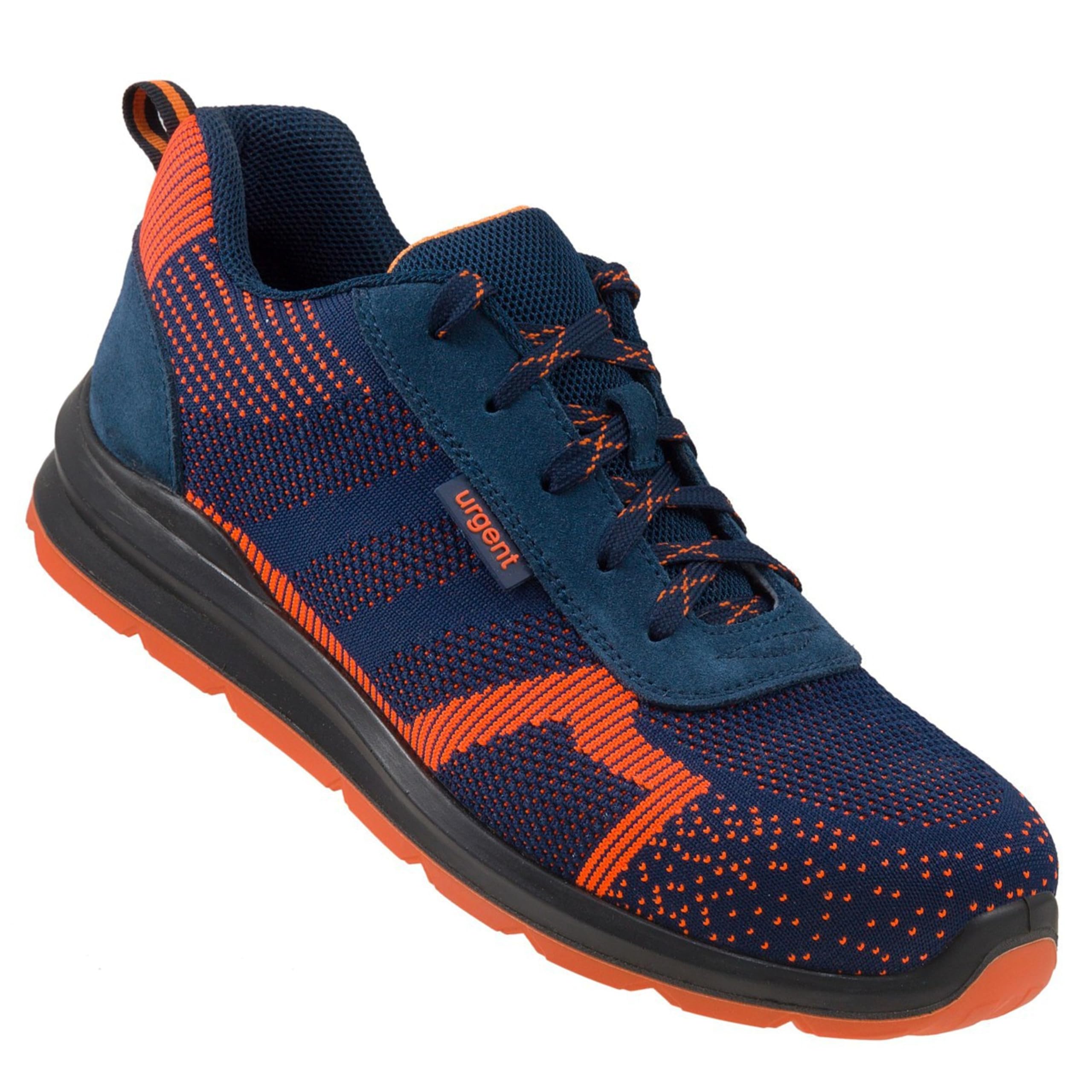 Urgent - Scarpe antinfortunistiche con punta in acciaio 232 S1, arancione/blu scuro
