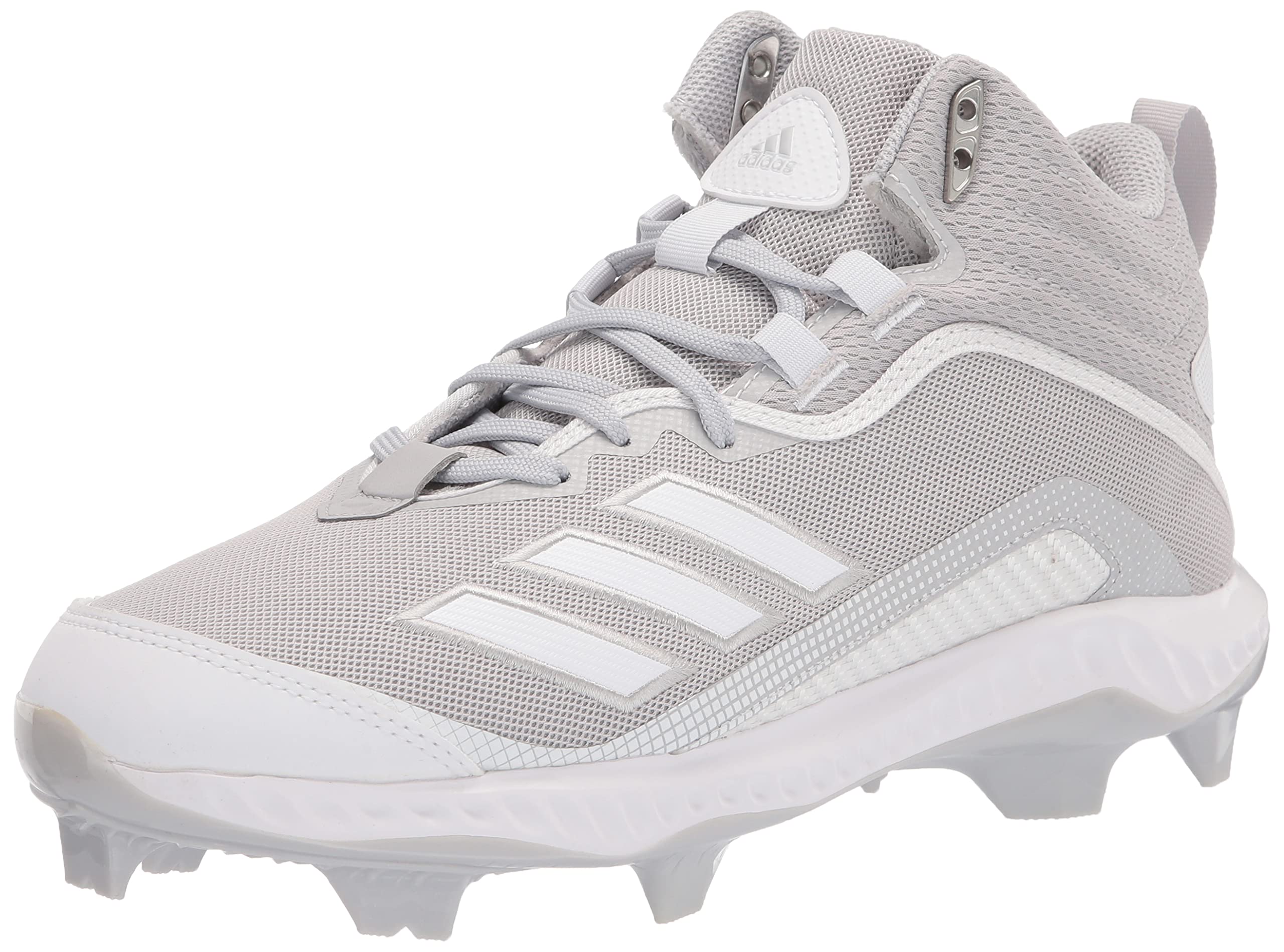 adidas Men's FV6198 Baseball Shoe, Light Grey/White/White, 14