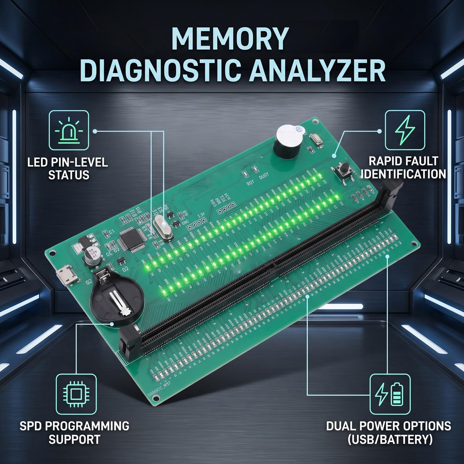 DDR4 Speichertester für Desktop-Computer-Reparatur,