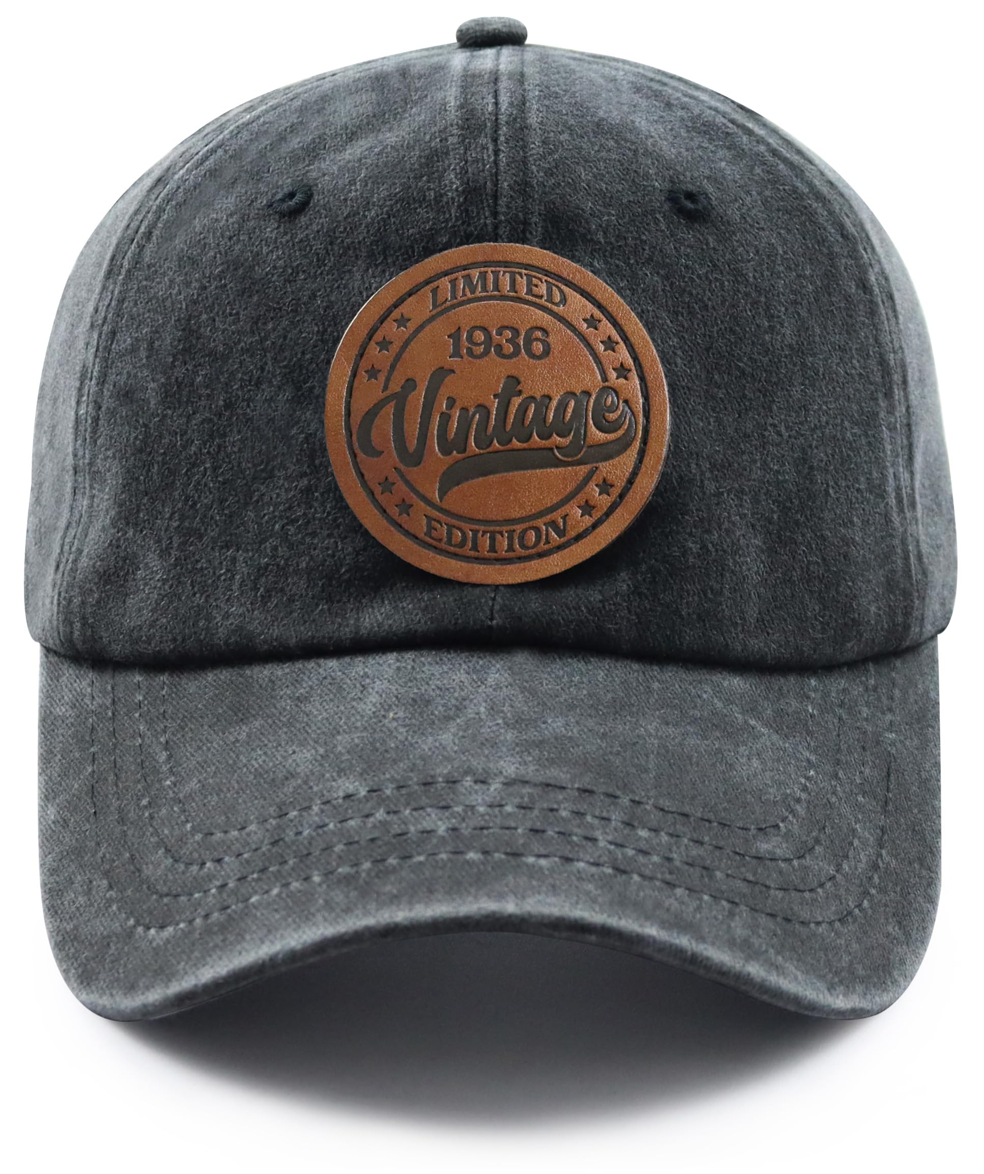 Limited Edition 1936 1946 1956 1966 1976 1986 1996 2006 Hat for Men Women, Vintage Adjustable Leather Patch Baseball Cap