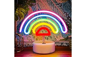 Rainbow Bright Neon Sign: Illuminate Your Space with Cheerful Colors