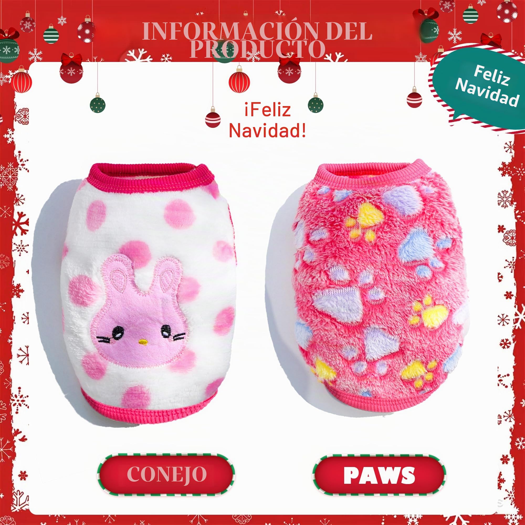 2 Sudaderas de Forro Polar para Perro, Talla XXS, Chihuahua, para Invierno, Talla XS, Perro Salchicha