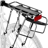 Rear Bike Rack,310 LB Capacity Solid Bearings Bike Cargo Rack w/Fender & Large Size Reflective,Quick Release Mountain Road Bicycle Rear Racks,Universal Bike Luggage Touring Carrier Rack,YONTUO