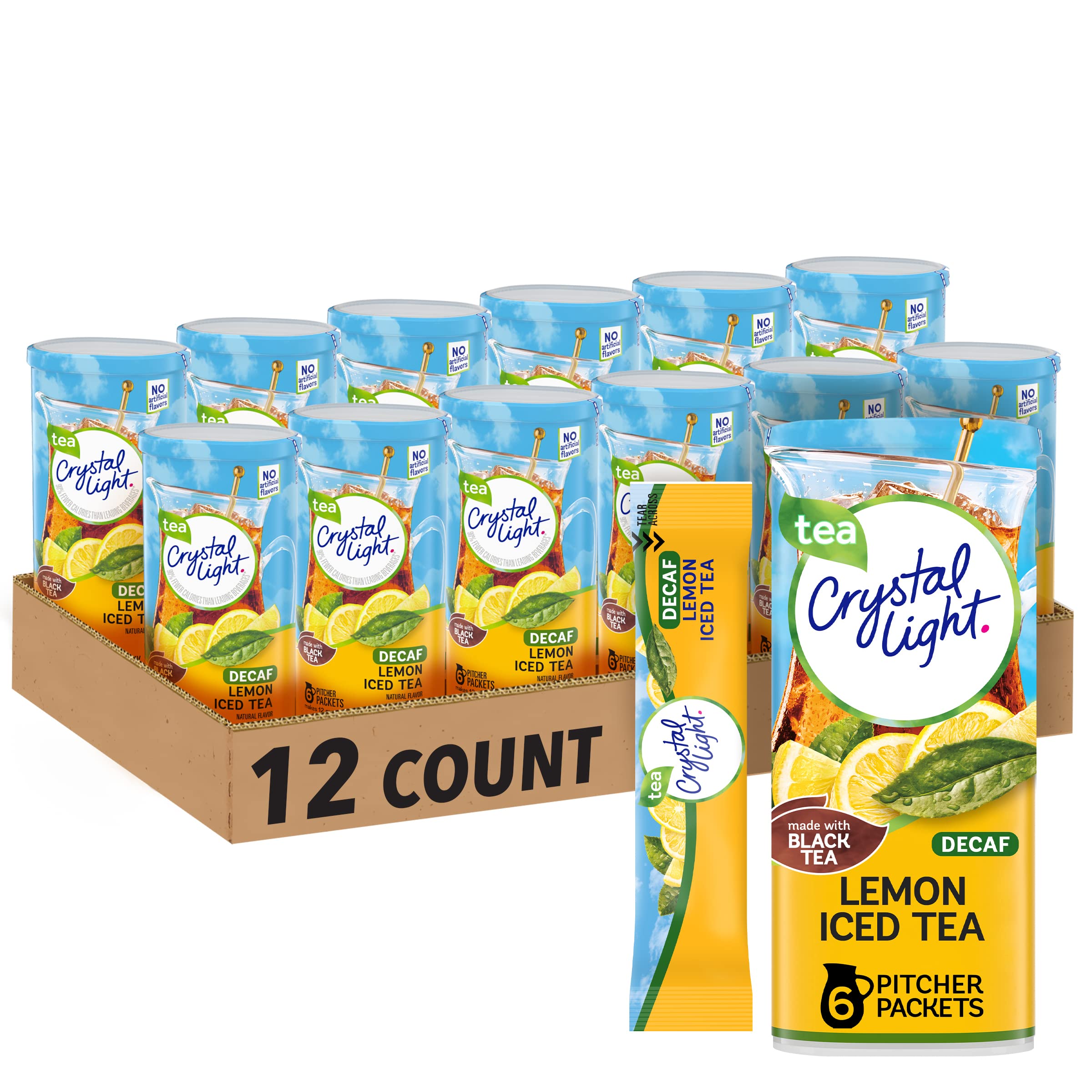 Buy Crystal Light SugarFree Decaffeinated Lemon Iced Tea Naturally