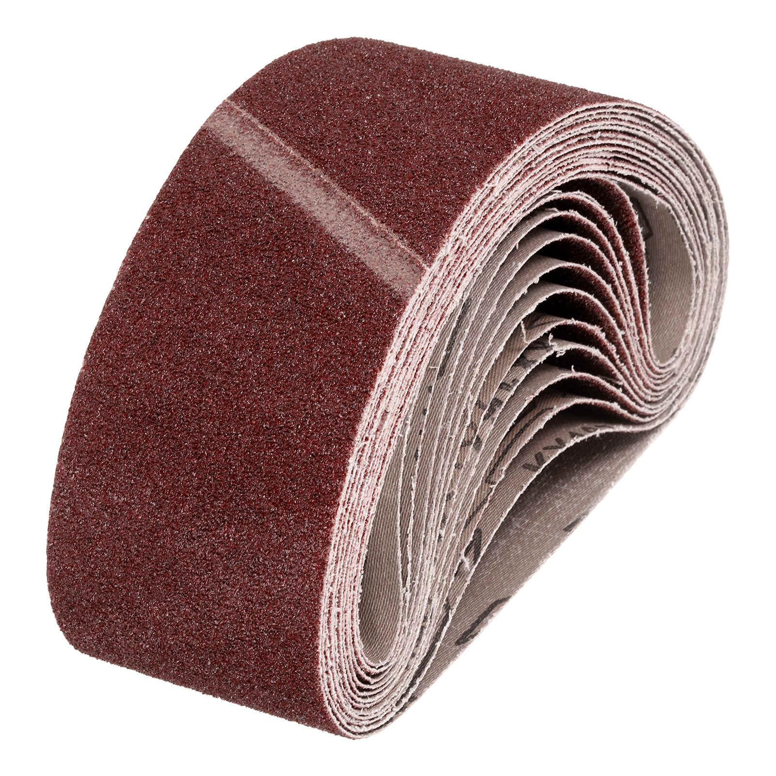HARFINGTON 4 x 24 Inch Sanding Belts, 18 Pcs 40 Grits Aluminum Oxide Abrasive Belt Sander File Belt for Woodworking, Metal Polishing, Knife Sharpener