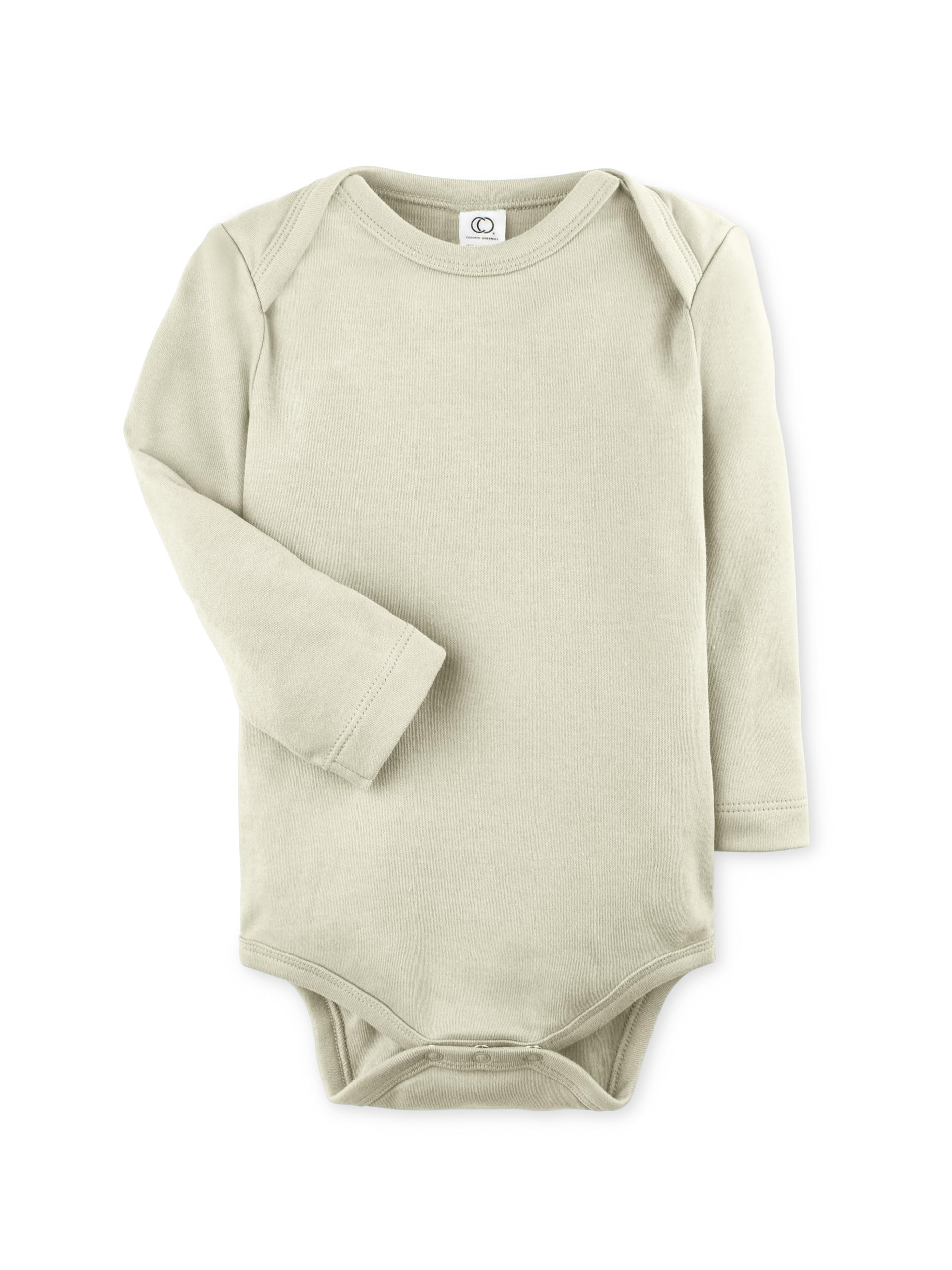 Colored Organics - Organic Cotton Baby Bodysuit - Long Sleeve Infant One Piece - Mint - 12-18M