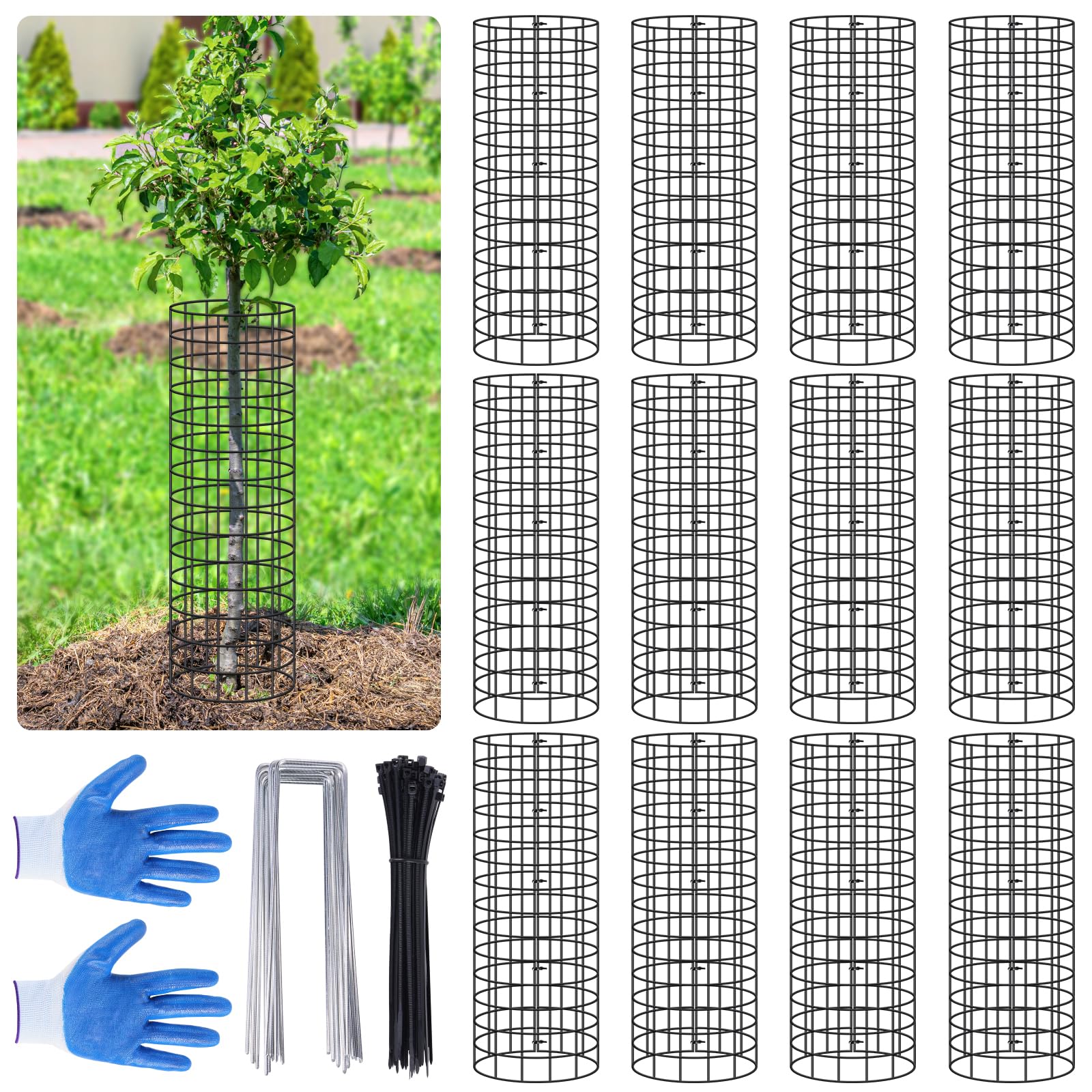 12 Pack Tree Protectors from Deer