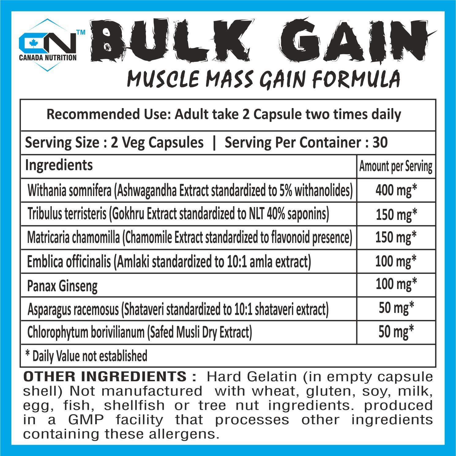 Buy Now Canada Nutrition Bulk Gainer, Hyper Mass Gainer, High Protei... 8 Buy Now Canada Nutrition Bulk Gainer, Hyper Mass Gainer, High Protei...