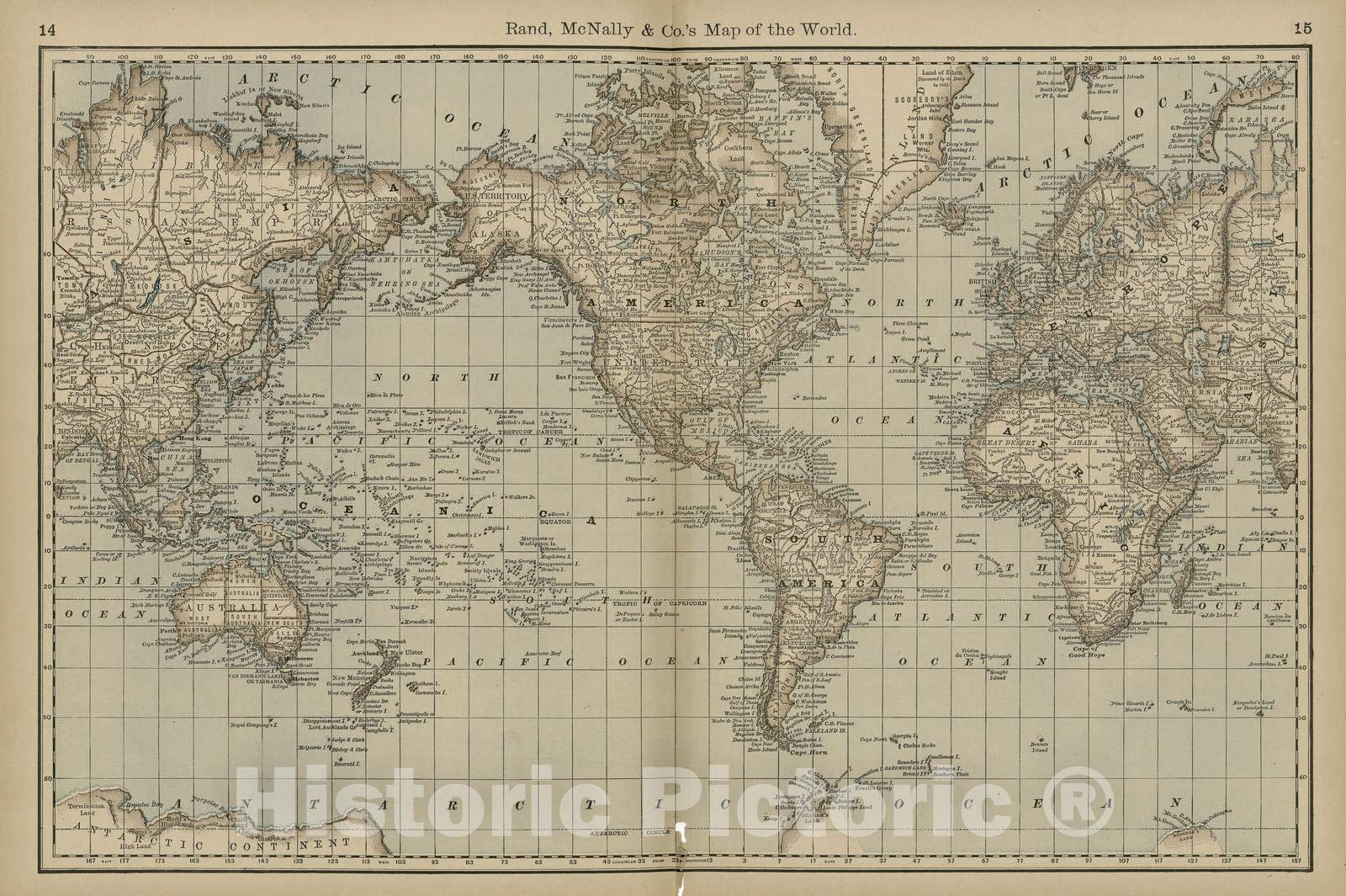 Amazon｜歴史的な1878地図 | ランド・マクナリー＆Co's Business Atlas