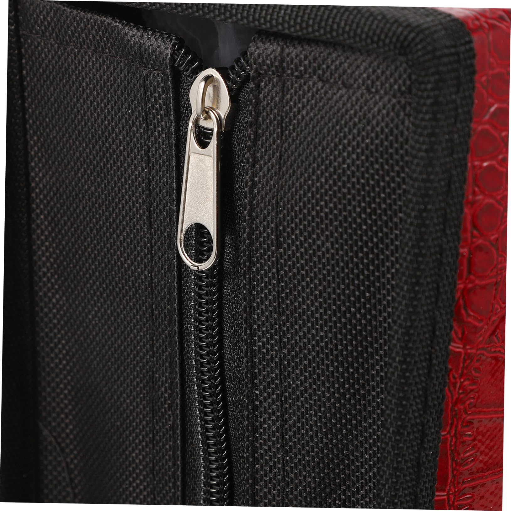 Ciieeo Capacité Pochette Grosse en PU Pièces CD 200 Rouge