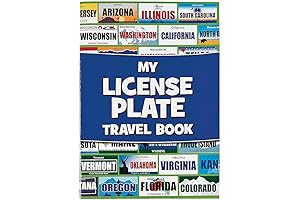 License Plate Travel Bingo Game for Travel | 12-Pack Adventure Kit