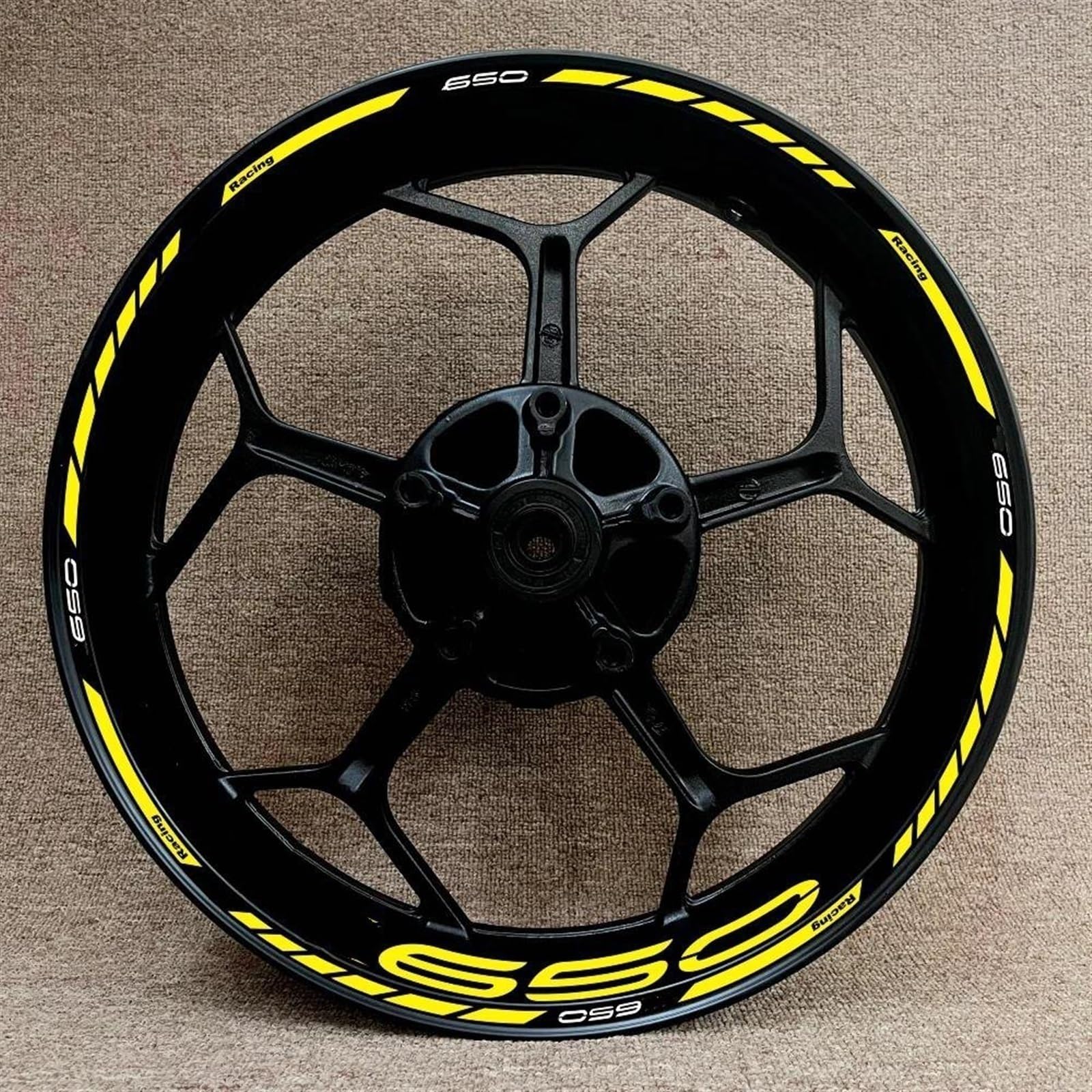 Stickers Motorcycle Accessories Wheel Stickers Reflective Decals Rims for Kawasaki Z650 Z 650 Z-650(Style 19)