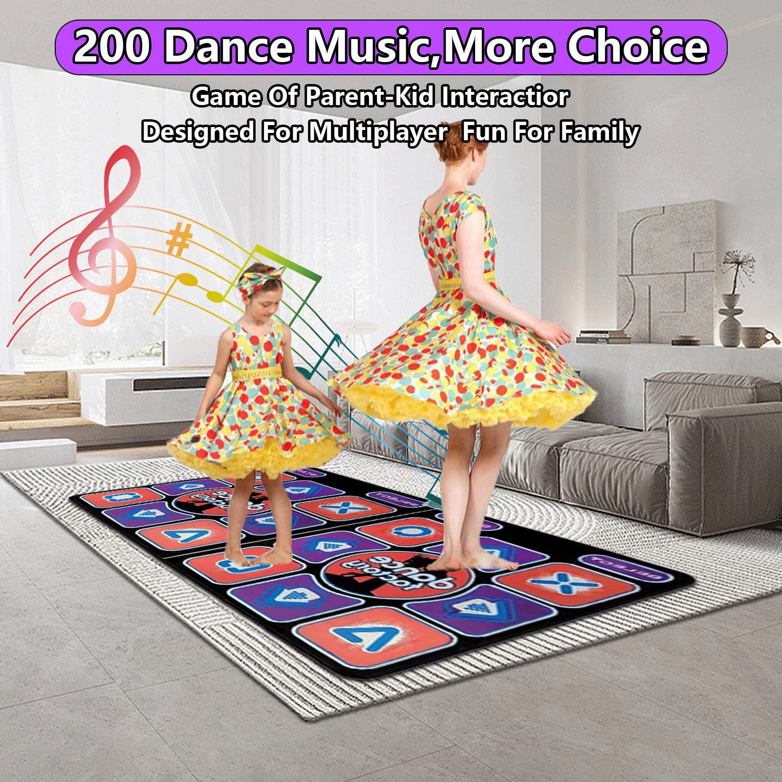 Tapis De Danse USB Pour PC Windows - Jeu De Danse Inclus, 4/8 Touches, Pliable, Divertissement Et Exercice