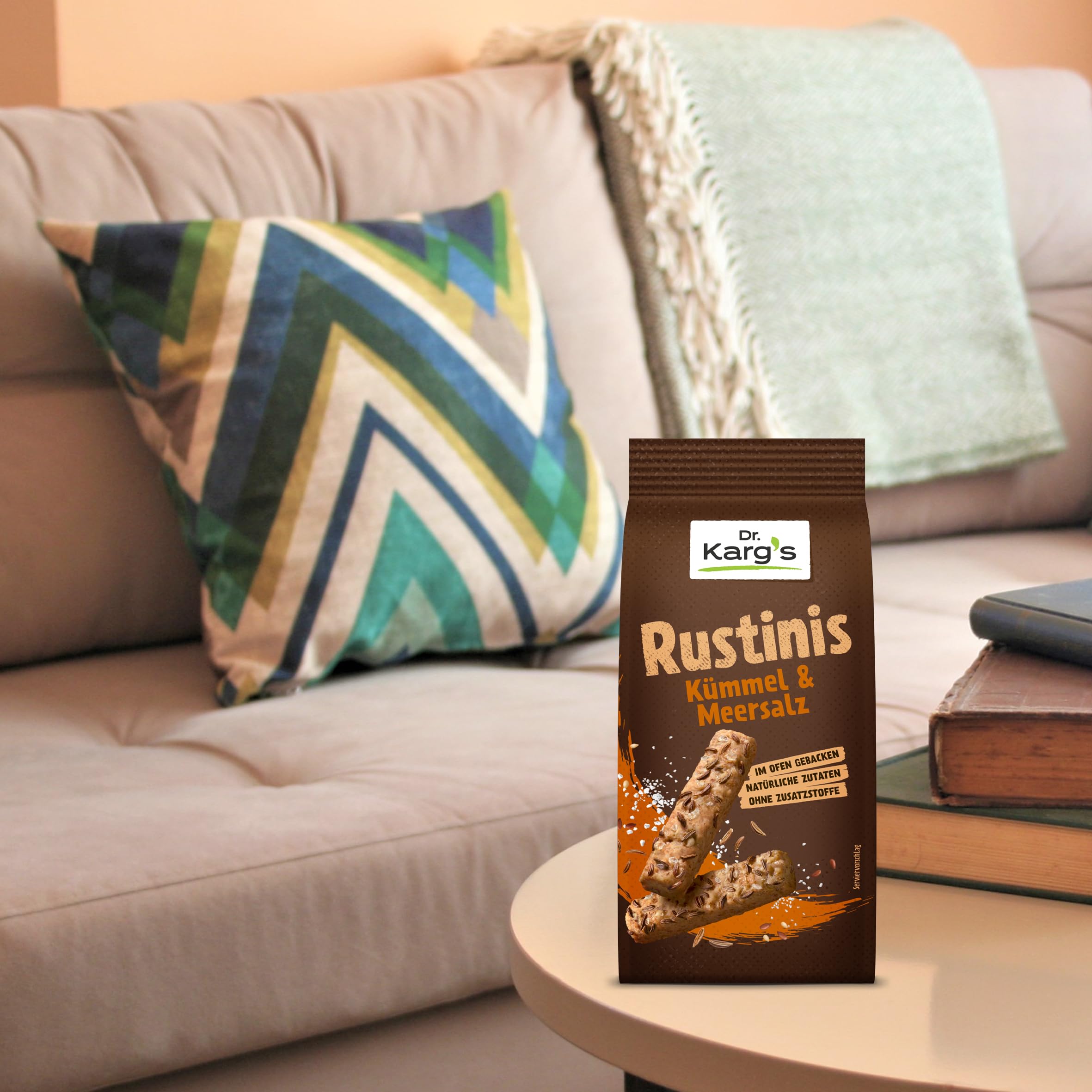 Dr. Karg’s Rustinis Vollkorn-Knabberei Kümmel & Meersalz 12x125g