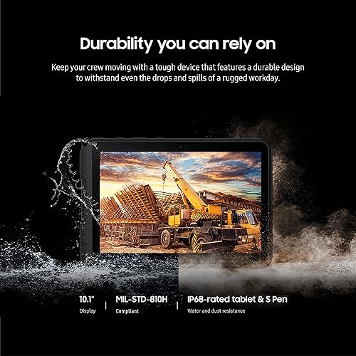 Miniatura 5 de SAMSUNG Galaxy TabActive4 Pro - Tableta de trabajo Android de 10.1 pulgadas, 128 GB 5G, LTE desbloqueada, 6 GB de RAM, diseño resistente, pantalla