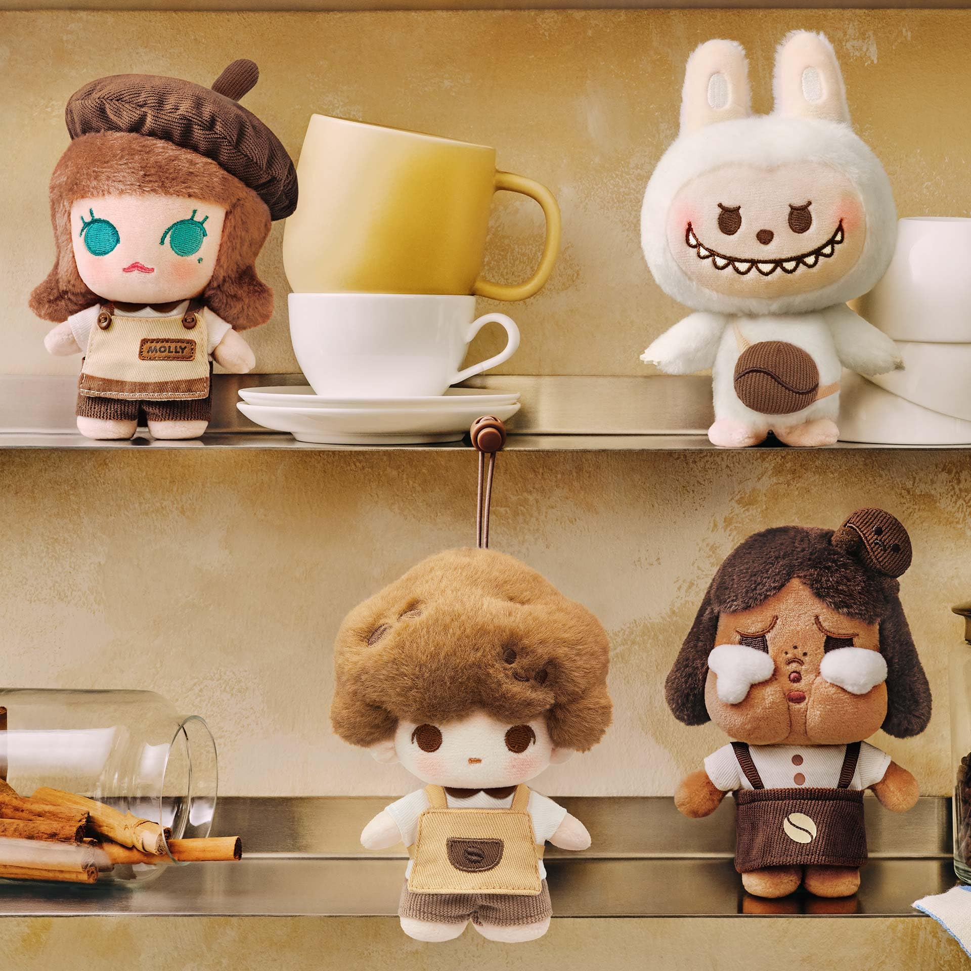 Amazon.com: POP MART POP Bean Coffee Factory Series-Plush Pendant