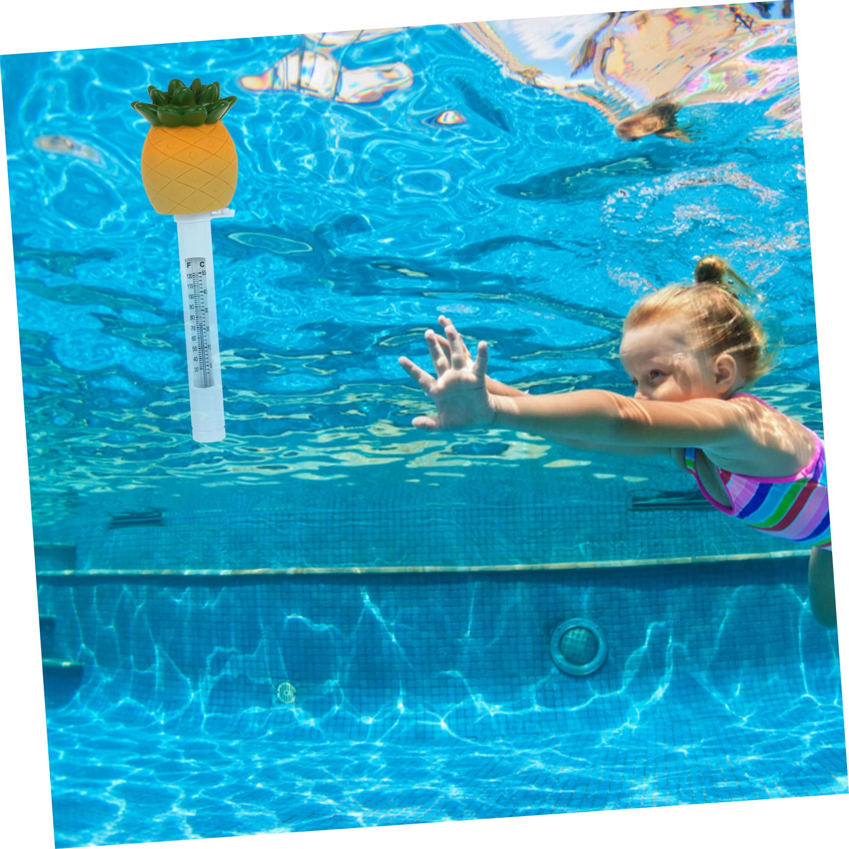 3 Termometri A Forma Di Ananas Termometro Galleggiante Impermeabile Per Piscina Termometro A Forma Di Cartone Animato In Plastica Gialla