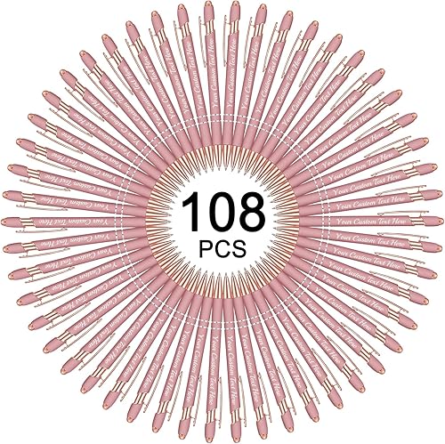 Miniatura 68 de Hasta 500 bolígrafos personalizados a granel con logotipo de mensaje de nombre comercial, bolígrafos grabados personalizados con lápiz óptico