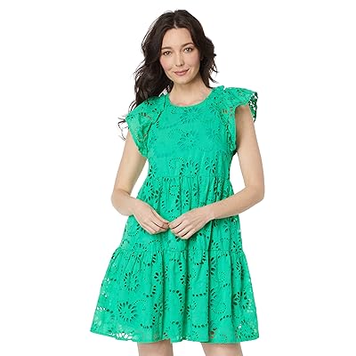 Maggy London Eyelet Mini Dress Women