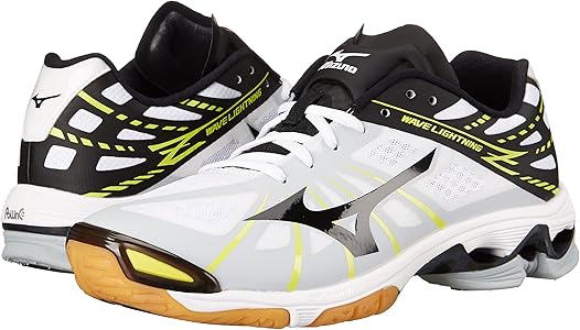 Mizuno WAVE LIGHTNING z6 ホワイト/ブラック27.0 Buy Mizuno Men's Wave Lightning Z WH-BK Volleyball Shoe, White