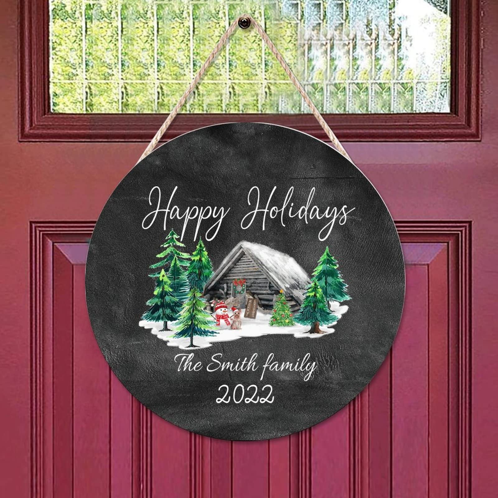 Panneau Décoratif Mural WEIMEILD 'Bee Happy' – Bois MDF 30,5 X 15,2 Cm, Avec Corde En Jute, Message Positif