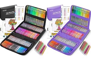120 Color Glitter Gel Pens - Dazzle Your Coloring and Art with Vibrant Shimmering Hues