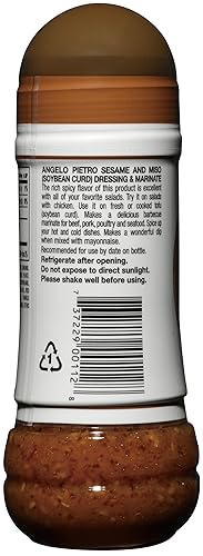 Miniatura 3 de Aderezos Pietro Aderezo de Sésamo y Miso para Ensalada, 9.3 Oz. - Marinada Natural y Deliciosa para Vegetales, Ensaladas de Pasta, Carne de Res,
