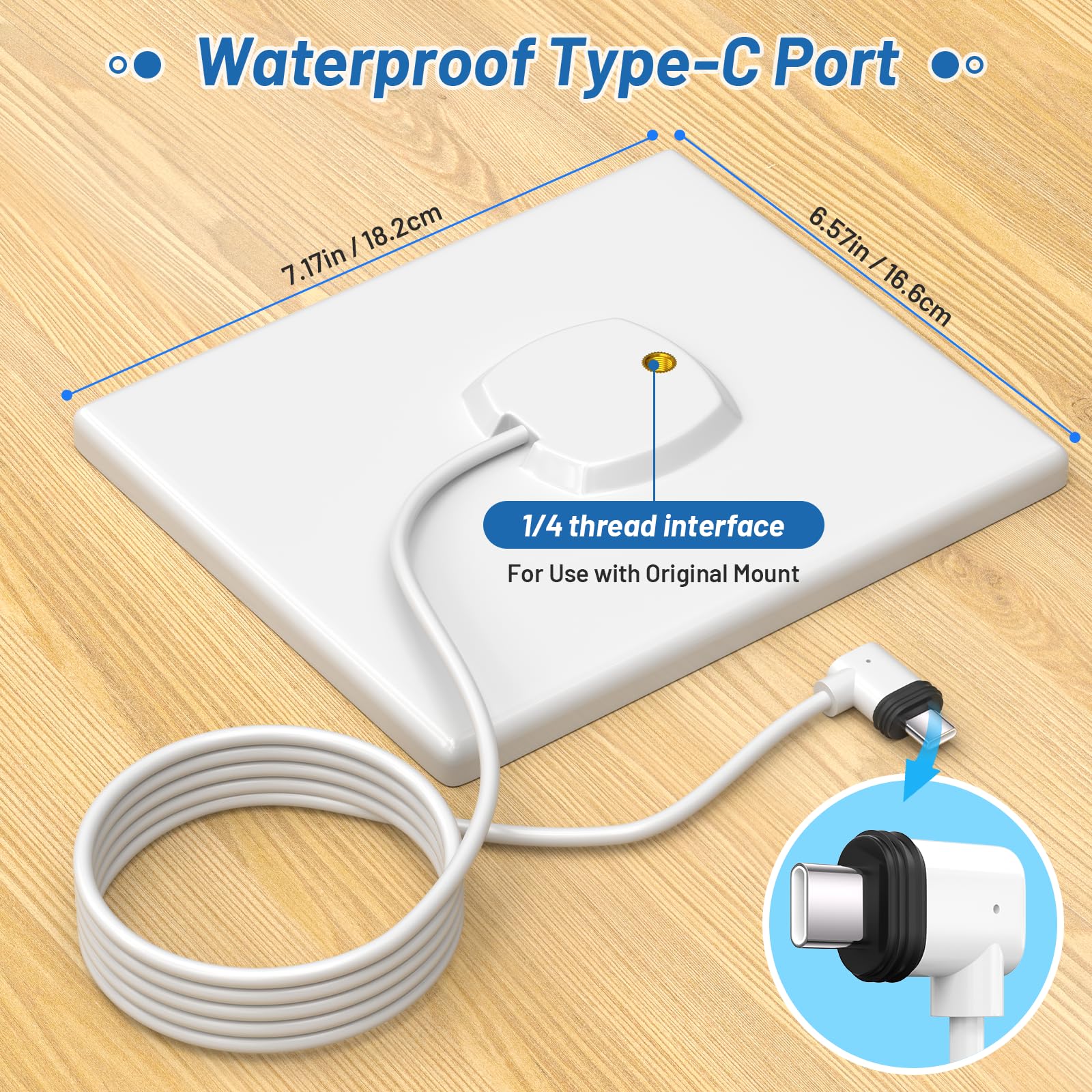 Panneau solaire 5 W pour Eufy Security SoloCam S340, sortie plus élevée de remplacement pour panneau solaire original de 2 W, alimente en continu votre appareil photo S340, étanchéité IP65 (caméra non